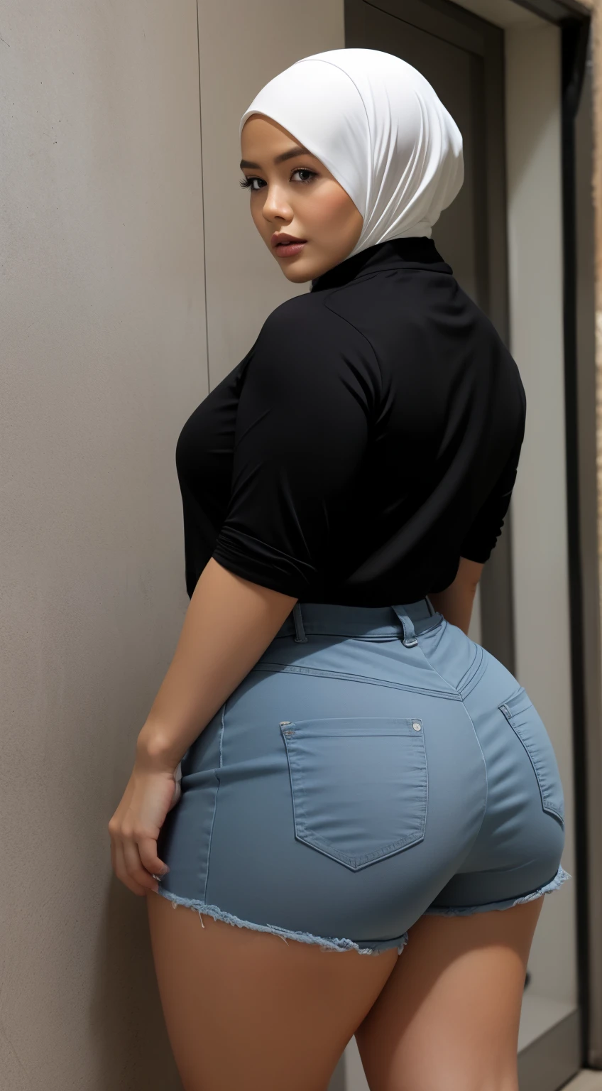 HIJAB MALAY GIRL, ((BBW)), SHORTS, HUGE WIDE BUTT, WIDE BUTT, 63 YEAR OLD METURE women's, METURE women's,