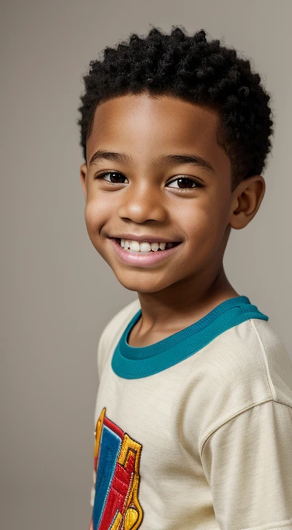 (best quality,4k,highres,masterpiece:1.2),ultra-detailed,realistic:1.37,portrait,studio lighting,professional,vivid colors,bokeh,children,kids,boys,African American,,half-body image,white background,smiling,perfect teeth