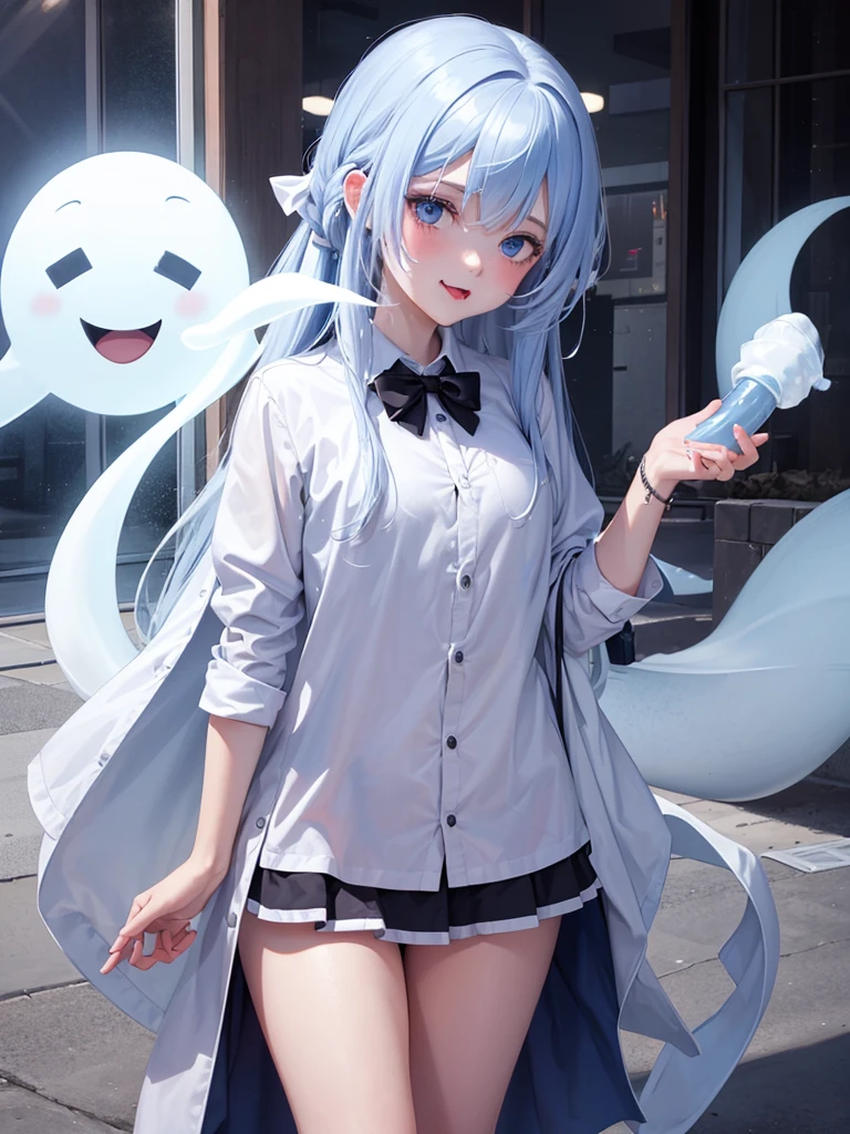 make a ghost girl licking a penis
