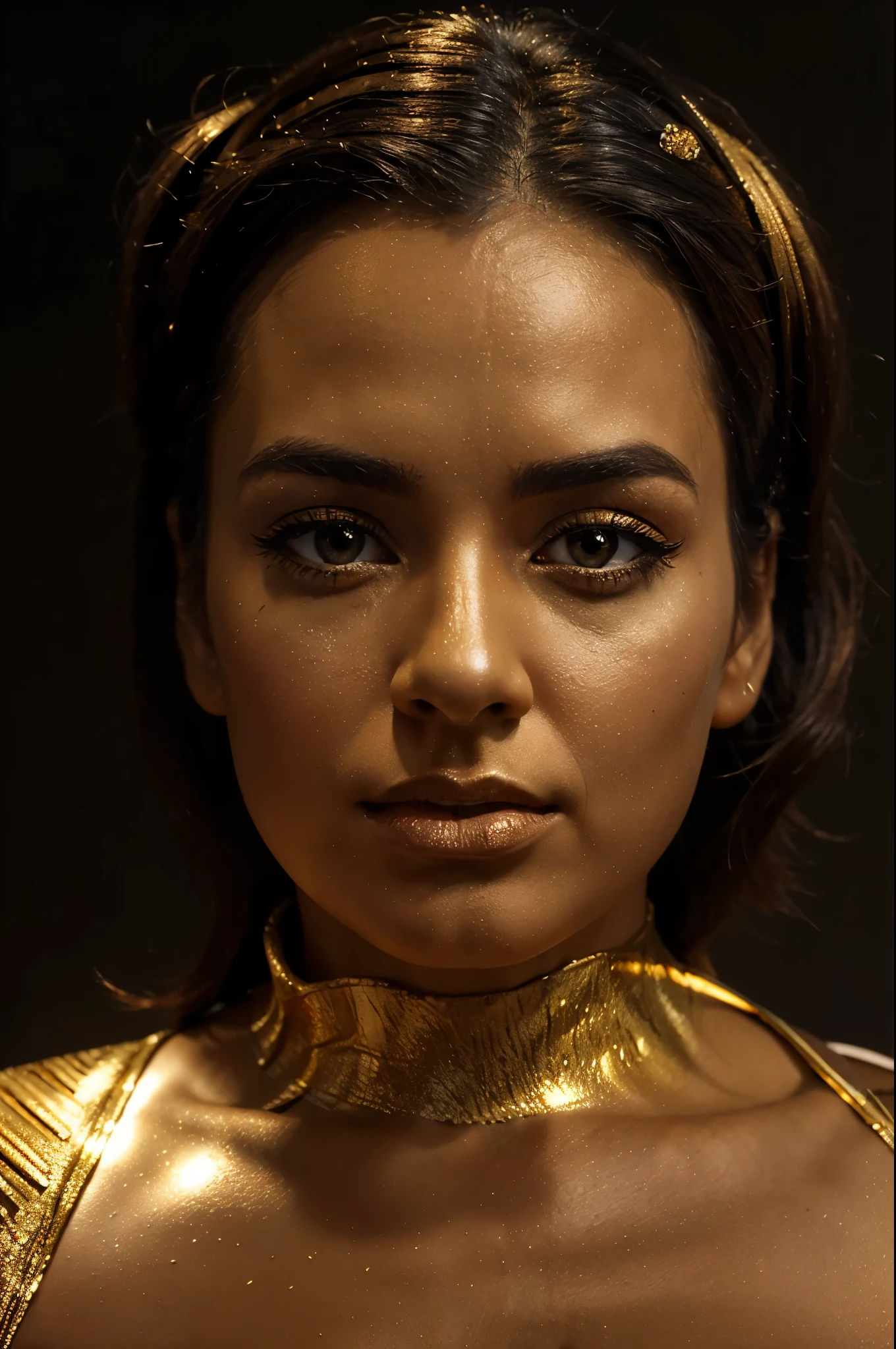 "Create a stunning 3D representation of 'moti.vat4u' in rich gold tones, set against a dramatic black background to capture attention and convey motivational vibes."