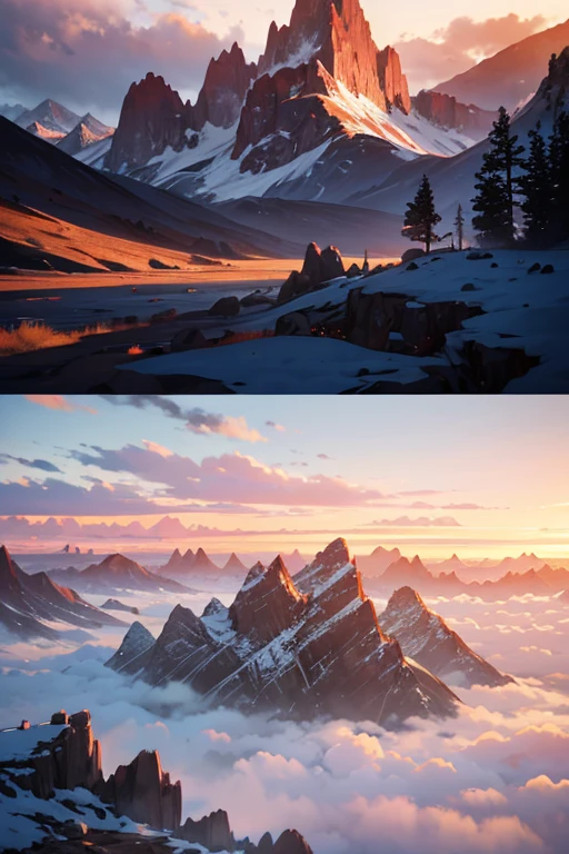 (best quality,ultra-detailed,realistic),
cloudy sky, distant mountains glowing red, alien mountain range, dark mountains, matte painting, Dota-inspired Pixar-style, valley backdrop, dramatic landscape, mountains in the background, dramatic mountain range in the background, Dota! Matte painting concept art, destroyed mountains, mountain scenery, dark volcanic backdrop, towering mountains on the horizon, epic landscape, dramatic mountain range in the background.