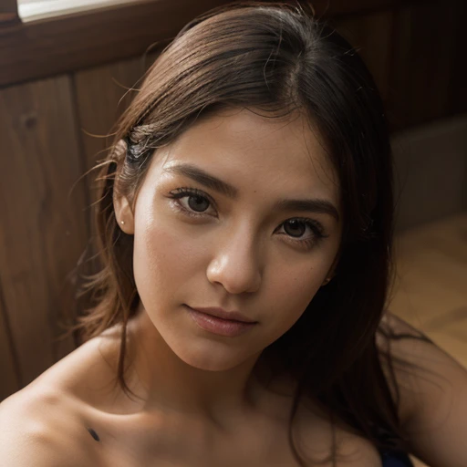 Felicidades Saki | Arquivos Azuis, Corpo inteiro, (NSTDA.:1.2), (10, melhor qualidade, obra-prima: 1.4), ultra-high resolution, (Realistic, retrato fotorrealista: 1.48), de 25 anos , ( Vista Micro Fusca - Bikini Pass:1.11), Celebridades japonesas famosas, seios gigantescos, olhos azuis, bowed head, cowboy shot, View from above, looking up at the audience, no expression, Bonito Sea Zeiss f 150mm/ 2.8 Hasselblad, corpo inteiro, walk away , Ultra-Grande Angular