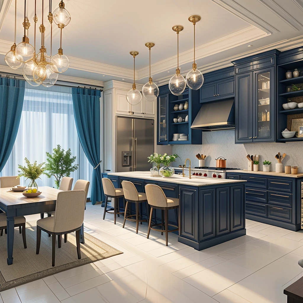 rendering of a modern residential kitchen, professional render, wide angle exterior 2023, highly detailed render, high quality rendering, realistic render, architectural render, high-quality render, detailed rendering, hyper-realistic render, hyper - realistic render, very realistic 3 d render, high render, realistic rendering, very realistic render