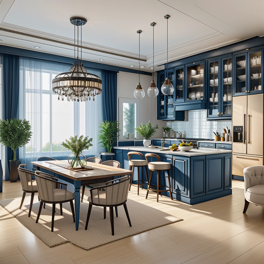 rendering of a modern residential kitchen, professional render, wide angle exterior 2023, highly detailed render, high quality rendering, realistic render, architectural render, high-quality render, detailed rendering, hyper-realistic render, hyper - realistic render, very realistic 3 d render, high render, realistic rendering, very realistic render