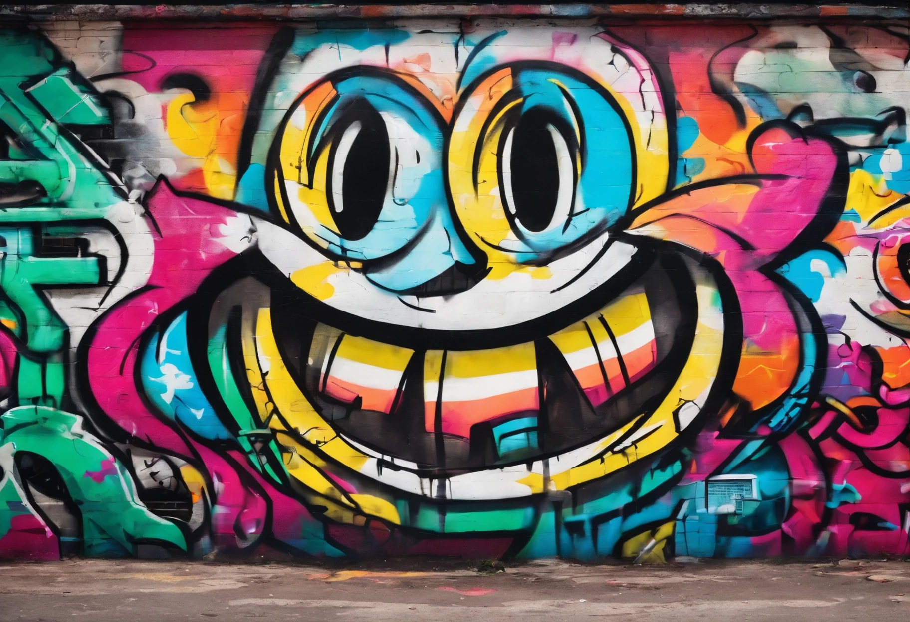 a smiling face，Close-up，close up