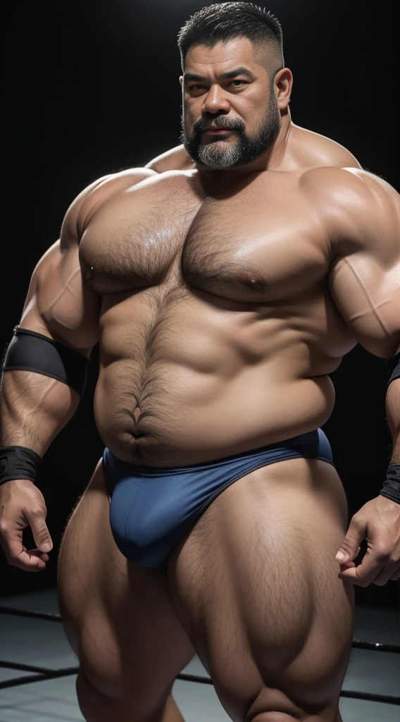 Middle age,the only person,male people,Muscle wrestler,Muscular,Stout wrestler,Asian people,uncles,60岁的Middle age,short detailed hair,short detailed hair细节,Wrestling Bootle Body Figure,Panorama characters,WWE ring,WWE American professional wrestling,spotlight lights,cel shadow,imagining,brief,age 55,short mustache,Middle age,Tattoos are,Fingerless gloves,Wheat-colored skin,oilly skin,Dark skin,Show off your chest muscles,Sumo wrestler,body builder,Wide sideburns,Pronounced abs,ssmile,kouzi lake,whaite hair,(Full body like:3),Hands are very thin,solid color backdrop,with a pure white background