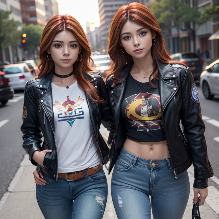 1 hermosa chica , 17yr old , adolesente americana ,Sunsethuman , Sunset Shimmer from my little pony, Sunset Shimmer in the form of a girl , ojos color turquesa ,pechos grandes , pechos voluminosos, pechos firmes , sexy , blusa azul , small black jacket with folded sleeves , pantalon de mezclilla azul ajustado , botas largas con tacon estilo motociclista sexy , tacones , cinco dedos, manos detalladas, dos tonos de pelo, cabello rojo y amarillo , fondo variado , escenario, hermosa sonrisa , lindo maquillaje , labios rojos , posando y saludando para foto , ropa grunge