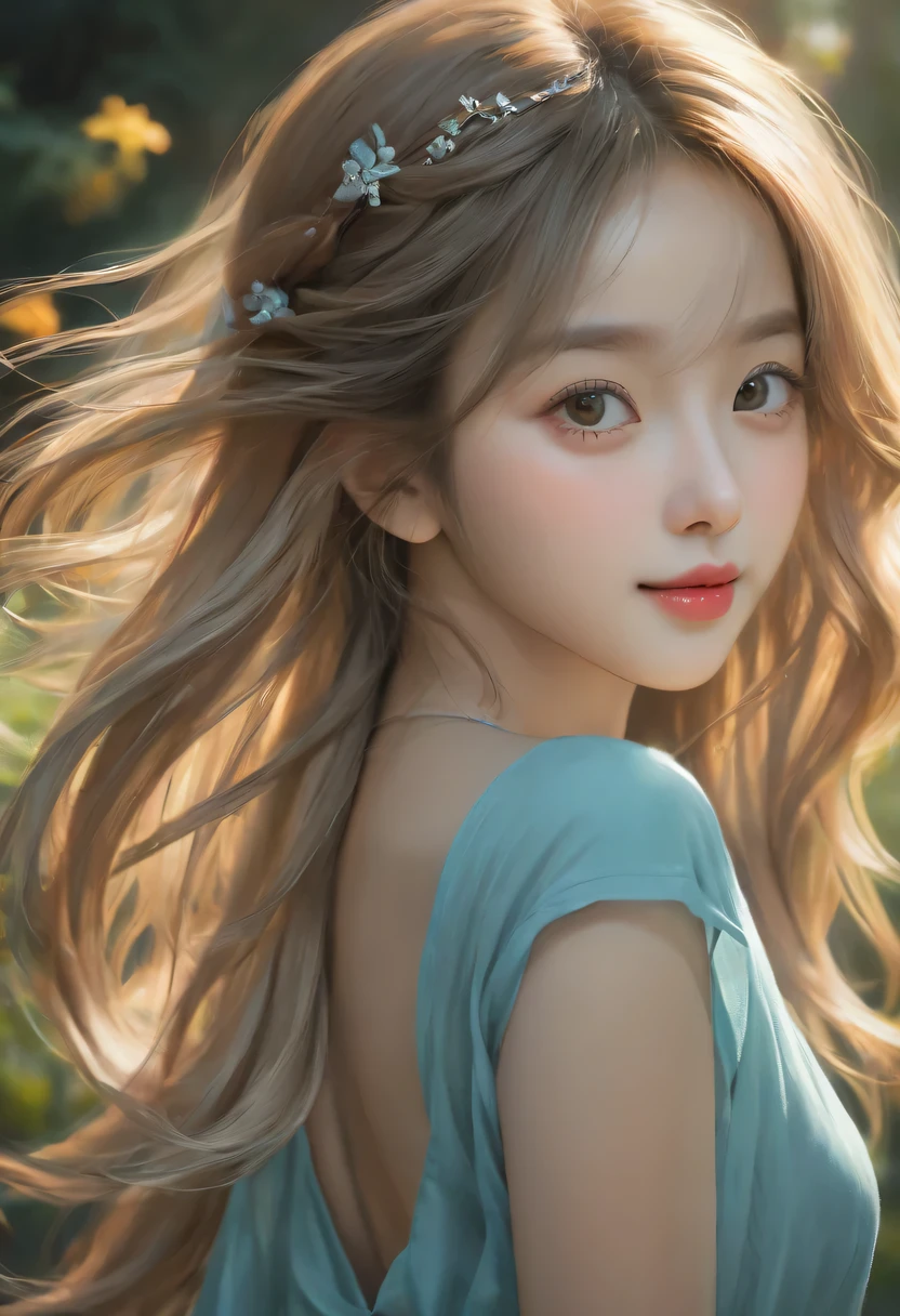 on the garden, Picture a girl with a Glaswegian smile. The details of her eyes are beautiful, The details of the lips are beautiful, And her face and eyes are very detailed. She has long eyelashes. The artwork was created using illustration techniques, Providing a medium that can greatly enhance style. The image quality is the best, 8K分辨率,Ultra-detailed rendering. Looks very realistic and realistic, Add extra authenticity to images. The art style chosen for this prompt is Portrait, Let the picture focus on capturing the girl's facial features. The color palette is vibrant and vivid, Bring your scenes to life. The lighting has been carefully designed,Provide studio lighting, Highlight girls’ characteristics,Create a visually appealing atmosphere.