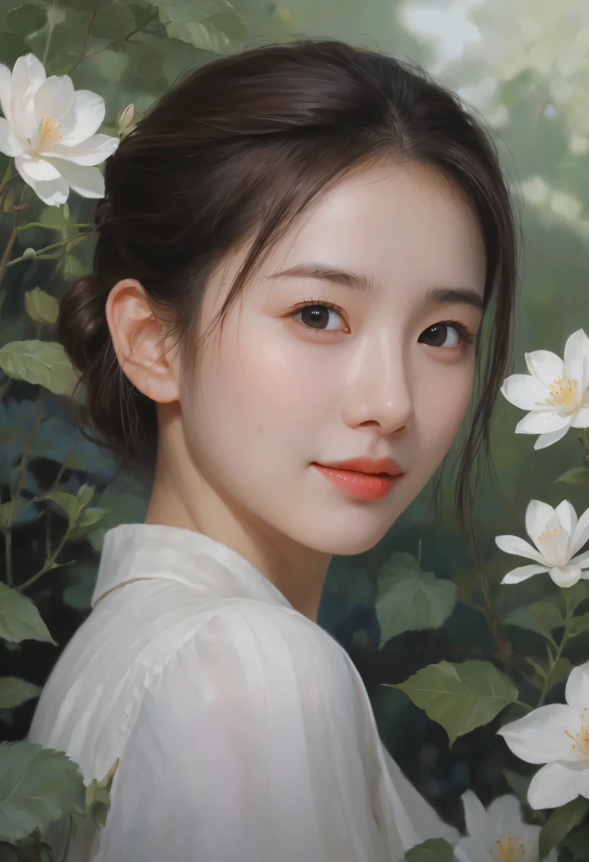 on the garden, Picture a girl with a Glaswegian smile. The details of her eyes are beautiful, The details on the lips are beautiful, And her face and eyes are very detailed. She has long eyelashes. The artwork was created using illustration techniques, Providing a medium that can greatly enhance style. The image quality is the best, 8K分辨率,Ultra-detailed rendering. Looks very realistic and realistic, Add extra authenticity to images. The art style chosen for this prompt is Portrait, Let the picture focus on capturing the girl's facial features. The color palette is vibrant and vivid, Bring your scene to life. The lighting has been carefully designed,Provide studio lighting, Highlight girls’ characteristics,Create a visually appealing atmosphere.