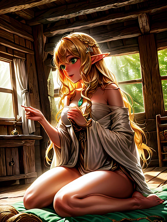 highest quality,8K High Resolution,Illustration of the cutest face of  Virginia Otis blonde hair blue eyes youngest, From the Canterville Ghost, Secretly observe a group of worshippers of the goddess Freya as they celebrate a forbidden ritual in a mysterious cave.. Only talented artists like you、We are confident that we will be able to capture the essence of this magical and mystical encounter.。. Your drawings will be the basis for creating a unique publication, Combines a gothic atmosphere with a touch of the supernatural. Don&#39;t forget to add exciting details, Like a candle flame dancing in the dark, A shadow moving eerily along the rock wall, And the nails of the Virgin Otis clinging to the stone. Highlighting the aura of mystery and emotion that this forbidden encounter evokes,(全naked,naked),(A world without clothes),sitting with legs wide open,Realistic vagina looks,From below,