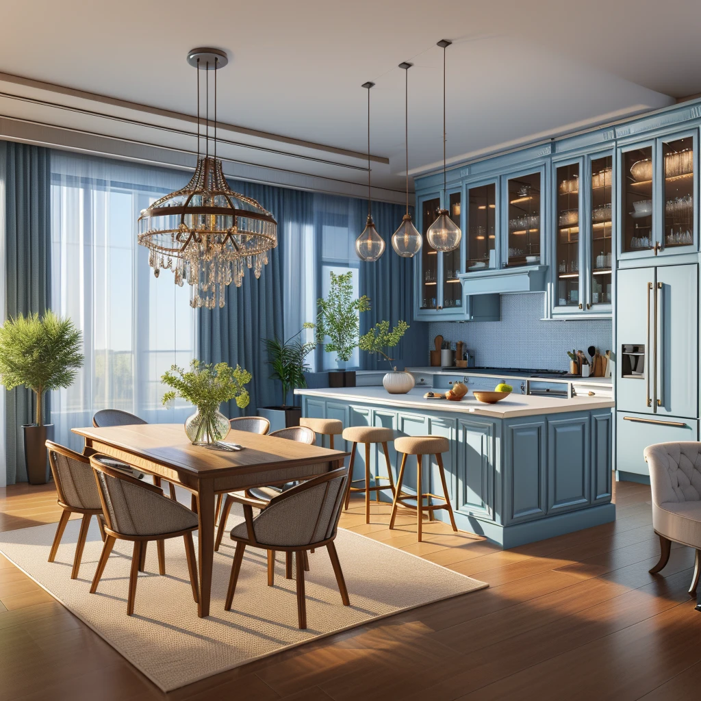 rendering of a modern residential kitchen,  professional render, wide angle exterior 2023, highly detailed render, high quality rendering, realistic render, architectural render, high-quality render, detailed rendering, hyper-realistic render, hyper - realistic render, very realistic 3 d render, high render, realistic rendering, very realistic render