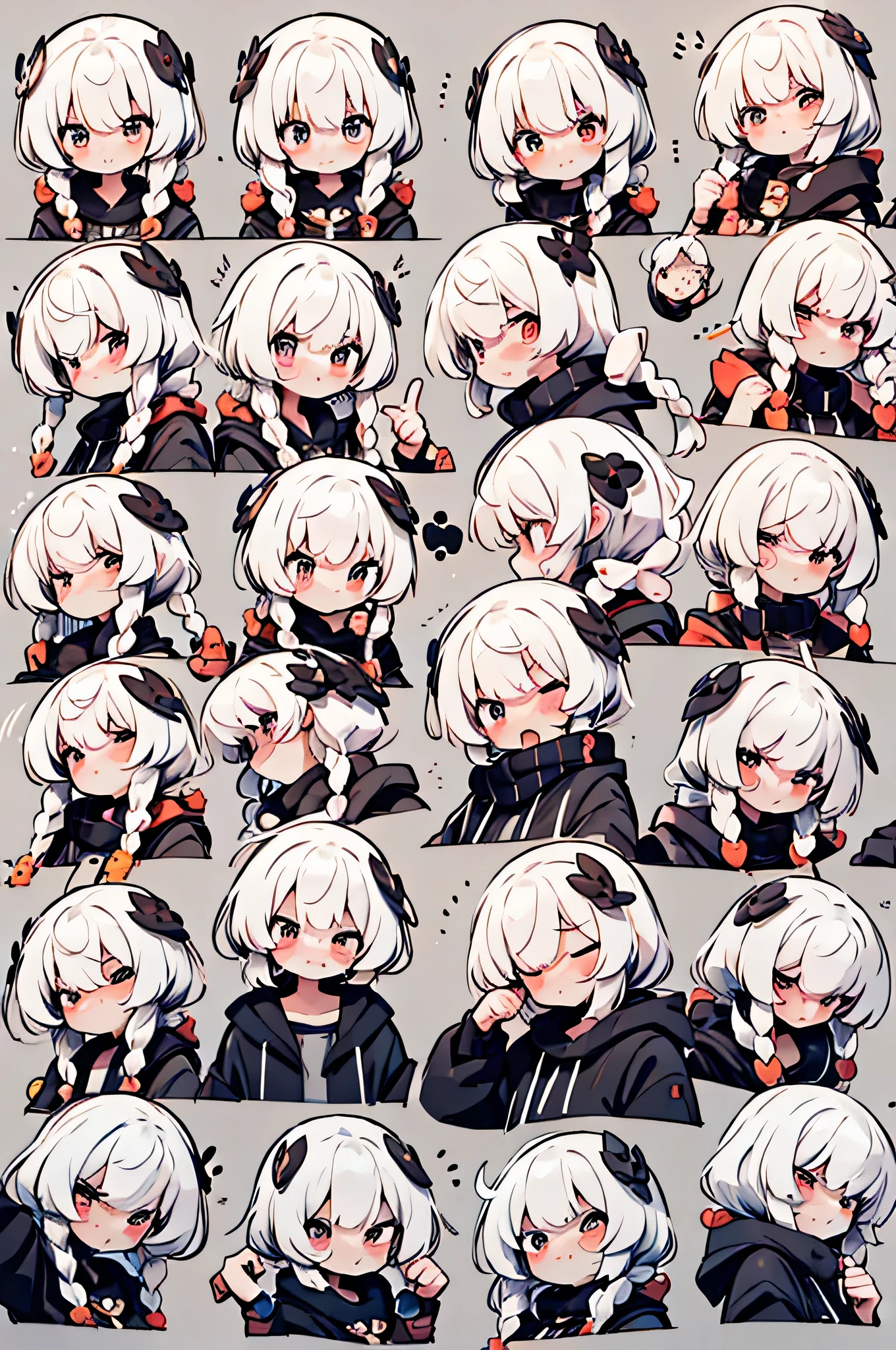 Nine expressions，Nine different emotions，chinesedragon