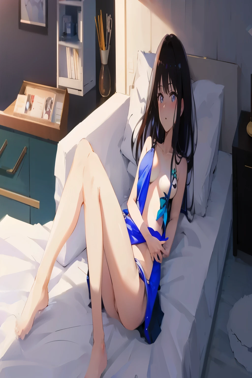 barechested,Correct human anatomy,Plump body,The beautiful腰部,The beautiful,Put your hands behind your back,Attractive