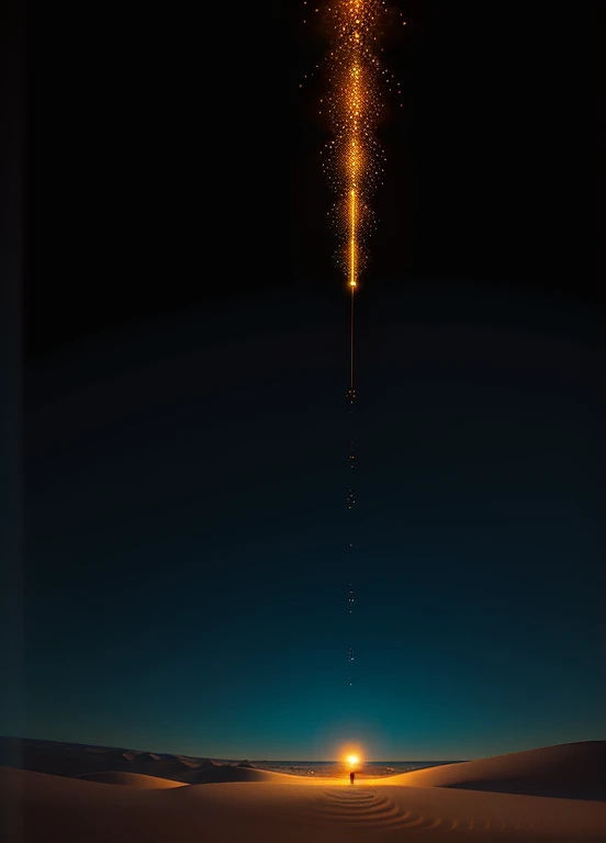 ((nsfw)), foto de corpo de tiro completo, 插圖, cinematiclight, fantasia, alta qualidade, ultra detalhado, melhor qualidade, obra-prima, (rosto detalhado), mulher madura alta e sexy, vestido feito de moedas de ouro acorrentadas, areia fluindo brilhante, cristais de brasa flutuantes, Golden Hair Jewelry, metal refletindo a luz do sol, (foco no corpo: 1,25), light blue sky, deserto e oceano ao fundo, cabelo longo encaracolado, olhos dourados, emitting magic energy, escuro, reflexo da luz