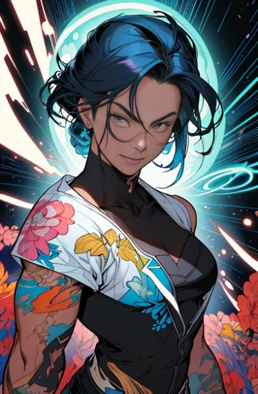 ::Inking Comix in Pencil by Richard Luong ::background, misto-language_text, letras japonesas em graffit , Kelly Brook mulher linda , longos cabelos negros, excellent lighting, sidelighting, perfeito ultimate (cor plana: 1.erfeito e detalhado angular agudo oval face humana, corpo inteiro, comiс style, anatomia perfeita, Centrado, Approaching perfection, Dynamic, altamente detalhado, folha de caracteres, art-station, arte conceitual, liso, foco nítido, illustration, arte por Kim Jung gi, Artgerm, Carne Griffiths e Wadim Kashin ,Sombra, sorrir, covinha direita da bochecha, olhos negros brilhantes, Feliz, imagem brilhante, 8k, como assistir a um filme digital, Hip Hop, Arte por Stanley Artgerm Lau, Arte por Kenneth Rocafort, Arte por Genzoman, Arte de Joe Madureira, Arte por BlushySpicy, Art by Stjepan Sejić, Arte por J Scott Campbell, Art by Guillem March, Arte de Citemer Liu, 4k, high resolution, comic book, personagem de quadrinhos, comic, alta qualidade, melhor qualidade, alta qualidade, Altas, melhor qualidade, high resolution fix, bright amazing lighting