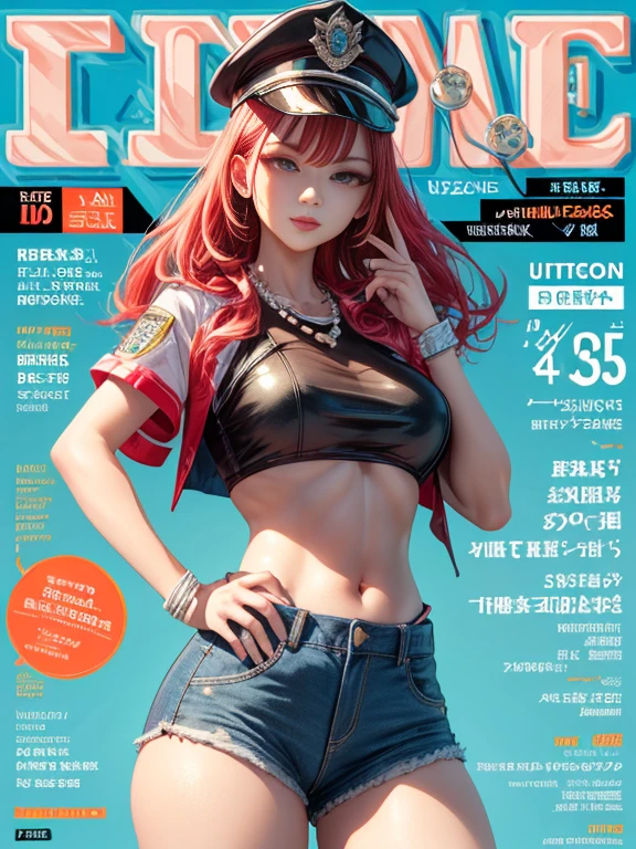 NSFW, 8K,ultra high definition,(masterpiece:1.2, best quality), (magazine cover), (많은 텍스트가 포함된 다채로운 magazine cover),fascinating, elegant, Trend, trend, radiant, head turner, dazzling, elaborate, very cool, dramatic, brave, ((swedish model)), ((((emerald green hair)))), It shows off her enhanced look perfectly... She has perfect makeup, (((((saggy big breasts,hbig breasts,Sexy))))), 그리고 is striking a sexy, erotic pose), Her body is perfectly toned, sunny beach background, (very detailed:1.2)((((100%all nude,Lots of pubic hair)))),((red lipstick)),Blue Eyes,(Very long ponytail),((((bust,bust)))),