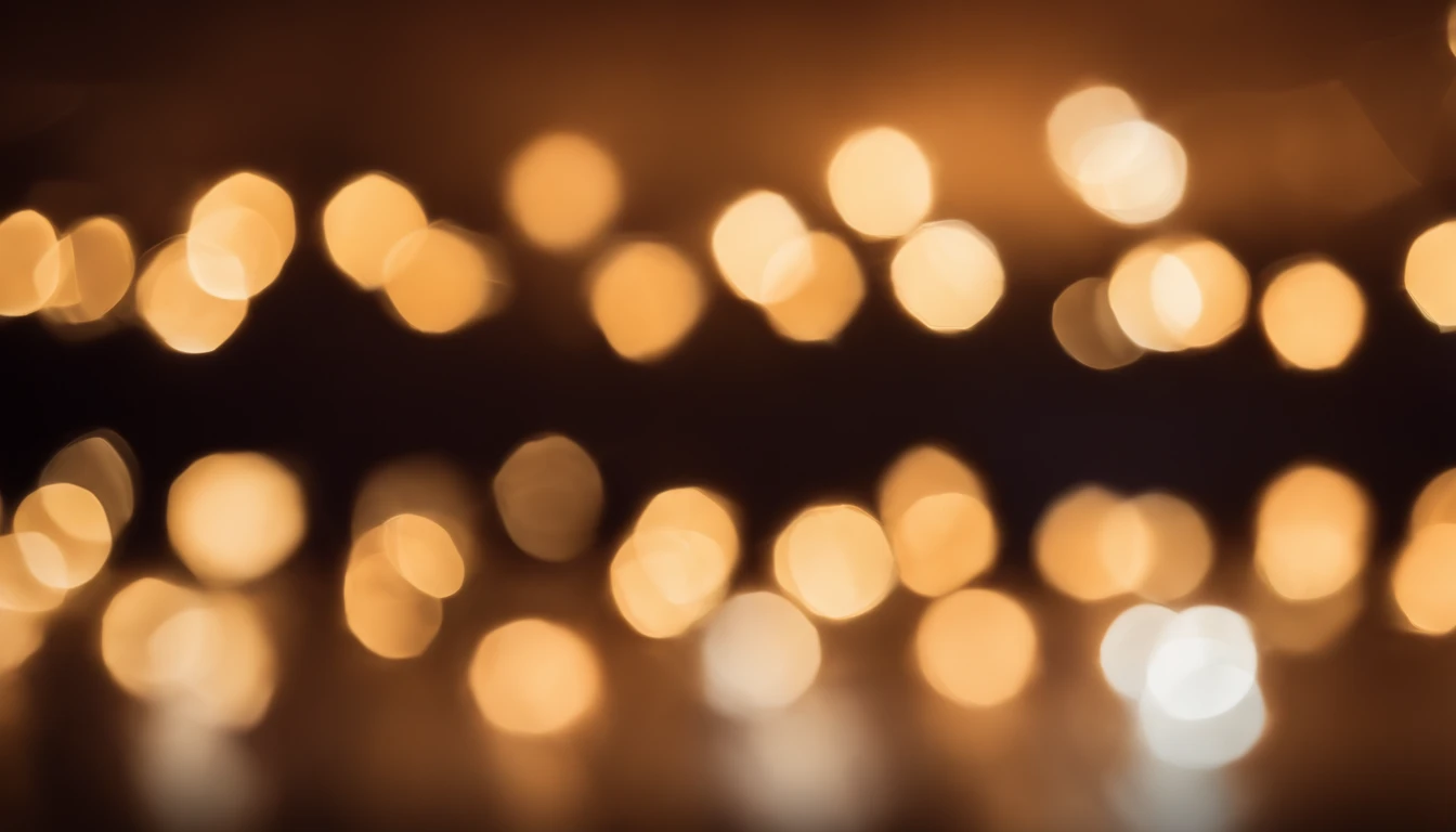 a detail shot of a softly lit, abstract bokeh pattern, showcasing the delicate and sparkling lights as a soft and magical background.