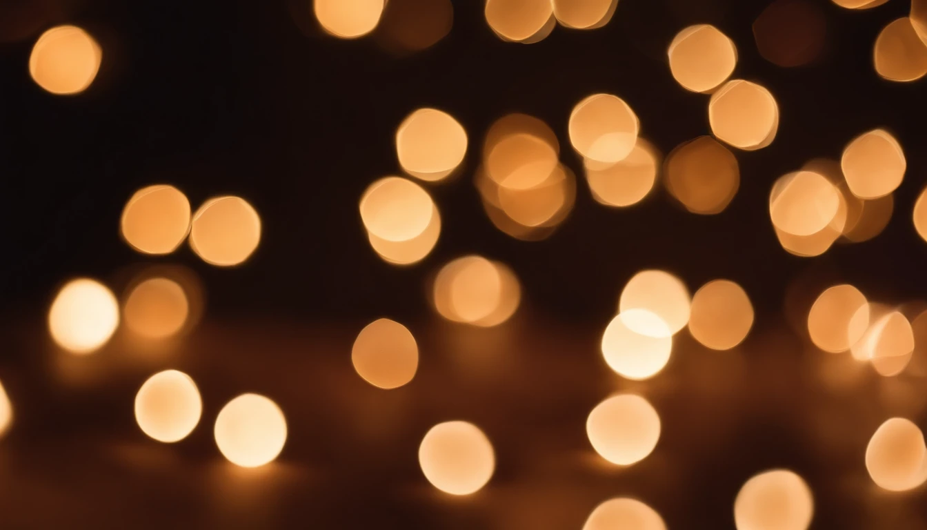 a detail shot of a softly lit, abstract bokeh pattern, showcasing the delicate and sparkling lights as a soft and magical background.