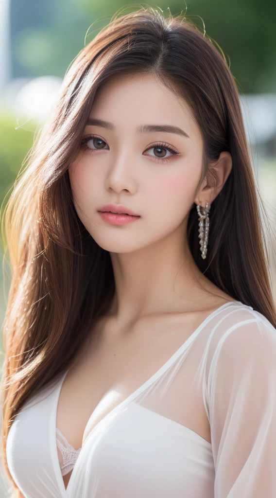 ((Best quality, 8k, Masterpiece :1.3)), Sharp focus :1.2, A pretty sexy girl with perfect figure :1.4, Slender abs :1.3, Raw photography、超A high resolution, full body, fair white skin、shiny white skin、(wavy blonde hair)、dark brown hair、super fine eyes, super fine hand, super fine finger、Beautiful eyes with random colors、very thin lips, finely detail、elongated eyes、pale pink blush、long eyeslashes、Beautiful double eyelid、Lighting that emphasizes beautiful skin、Lustrous skin 2, ((Layered long hair, Big breasts :1.2)), Open shirt show breats , (detailed transparent clothing), (see throught bra), ((detailed White tight shirt )), ((detailed face )), ((detailed tight short skirt), water shower, luxury office :1.4, Highly detailed face and skin texture, Detailed eyes, Double eyelid