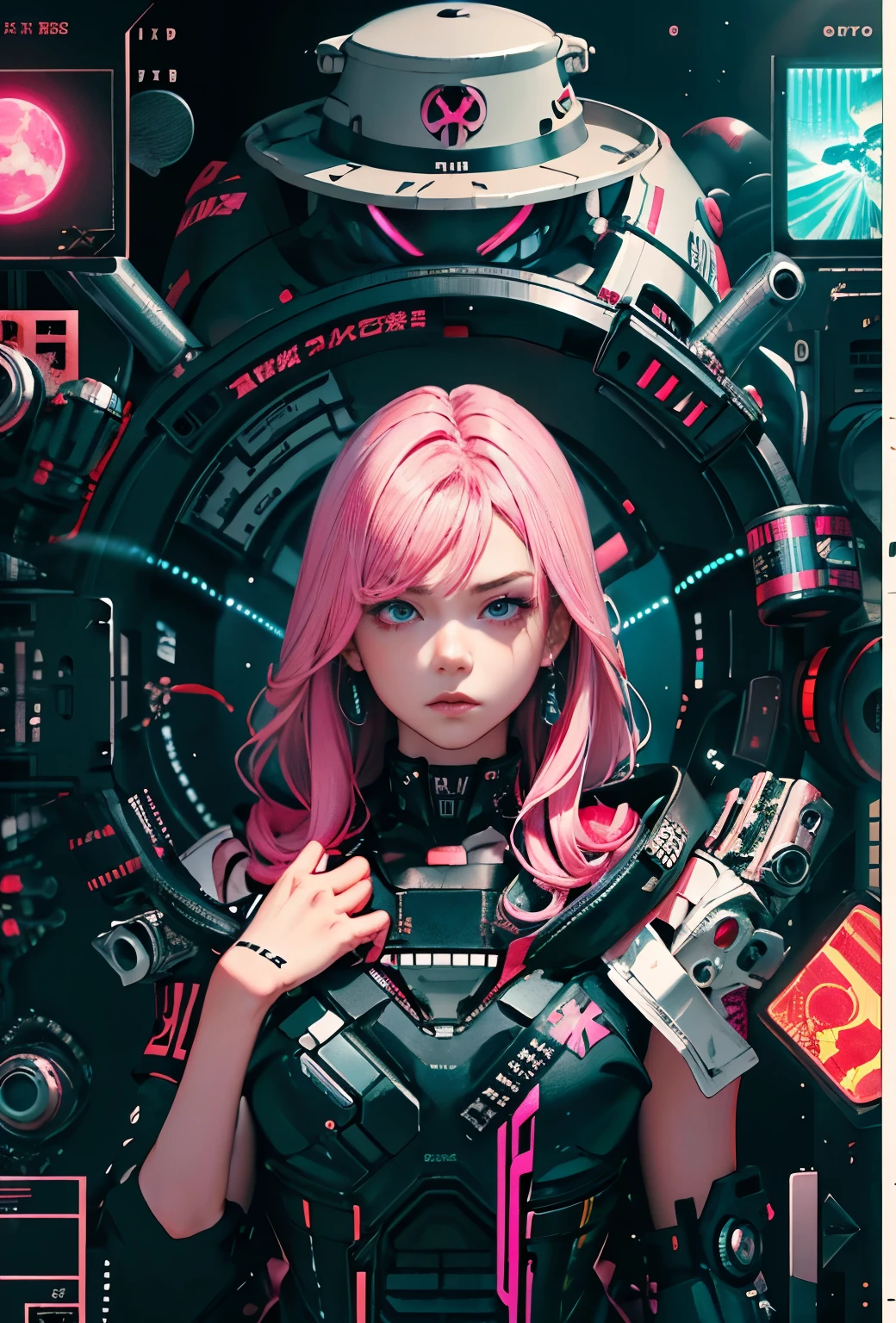 Full body like,Anime girl with pink hair and futuristic costume in the city, Hyper-realistic cyberpunk style, cyberpunk anime girl, Digital cyberpunk anime art, dreamy cyberpunk girl, Anime style. 8K, female cyberpunk anime girl, digitl cyberpunk - anime art, portrait anime space cadet girl, the cyberpunk girl portrait, beautiful cyberpunk girl face, anime styled 3d, photorealistic anime girl rendering,(RAW photo:1.2),camel-toe,Hollow-out on,sweat leggs,White liquid, Smooth pink skin, shiny metallic glossy skin, Shiny, spread their legs M-shaped legs,angry look,sullenness,Irritated,white liquid all over body,Full body like