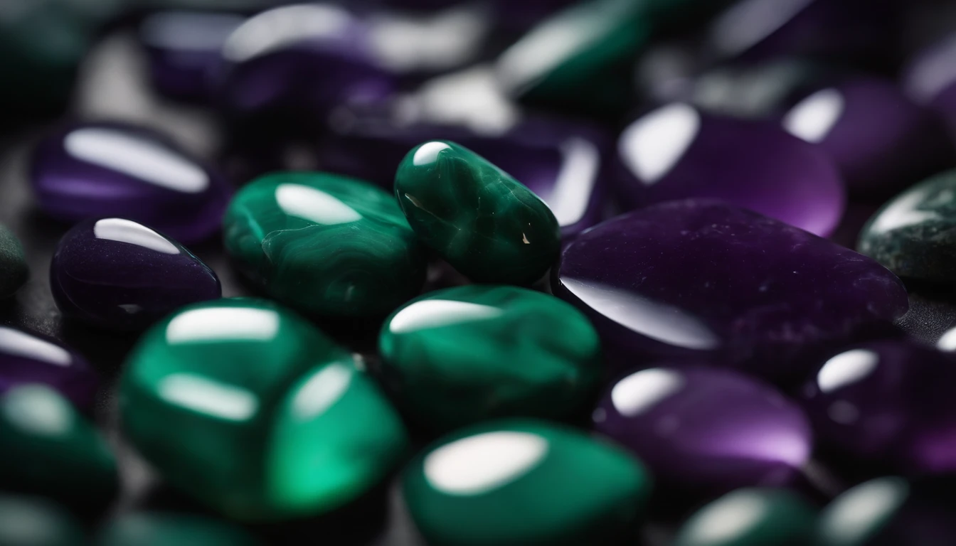 a close-up shot of a marble stone texture background, with veins of semi-precious stones, such as amethyst or malachite, running through the surface, adding a touch of natural beauty and luxury to the composition