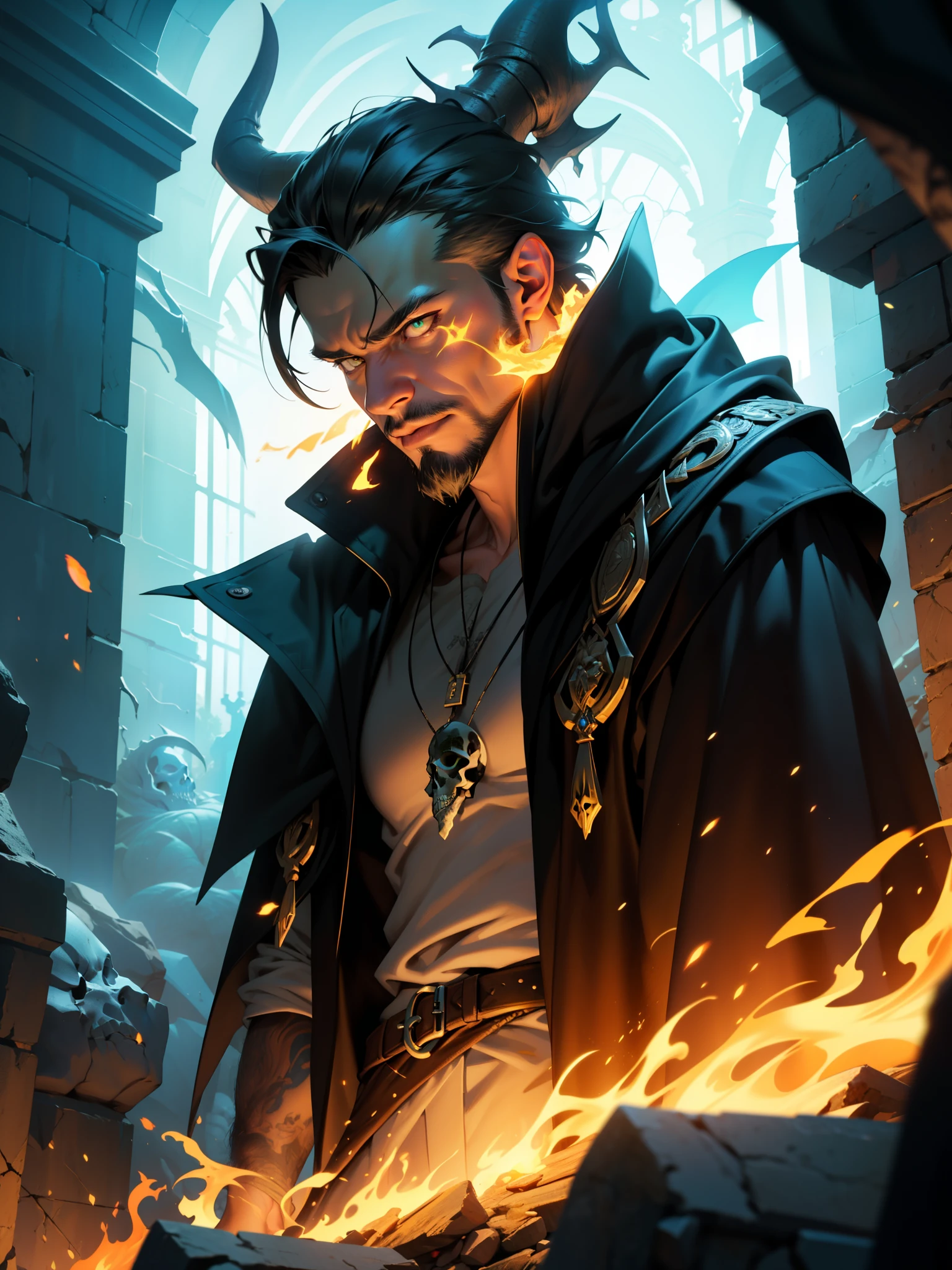 Castlevania Lord of the shadows hyper realistic super detailed comics story