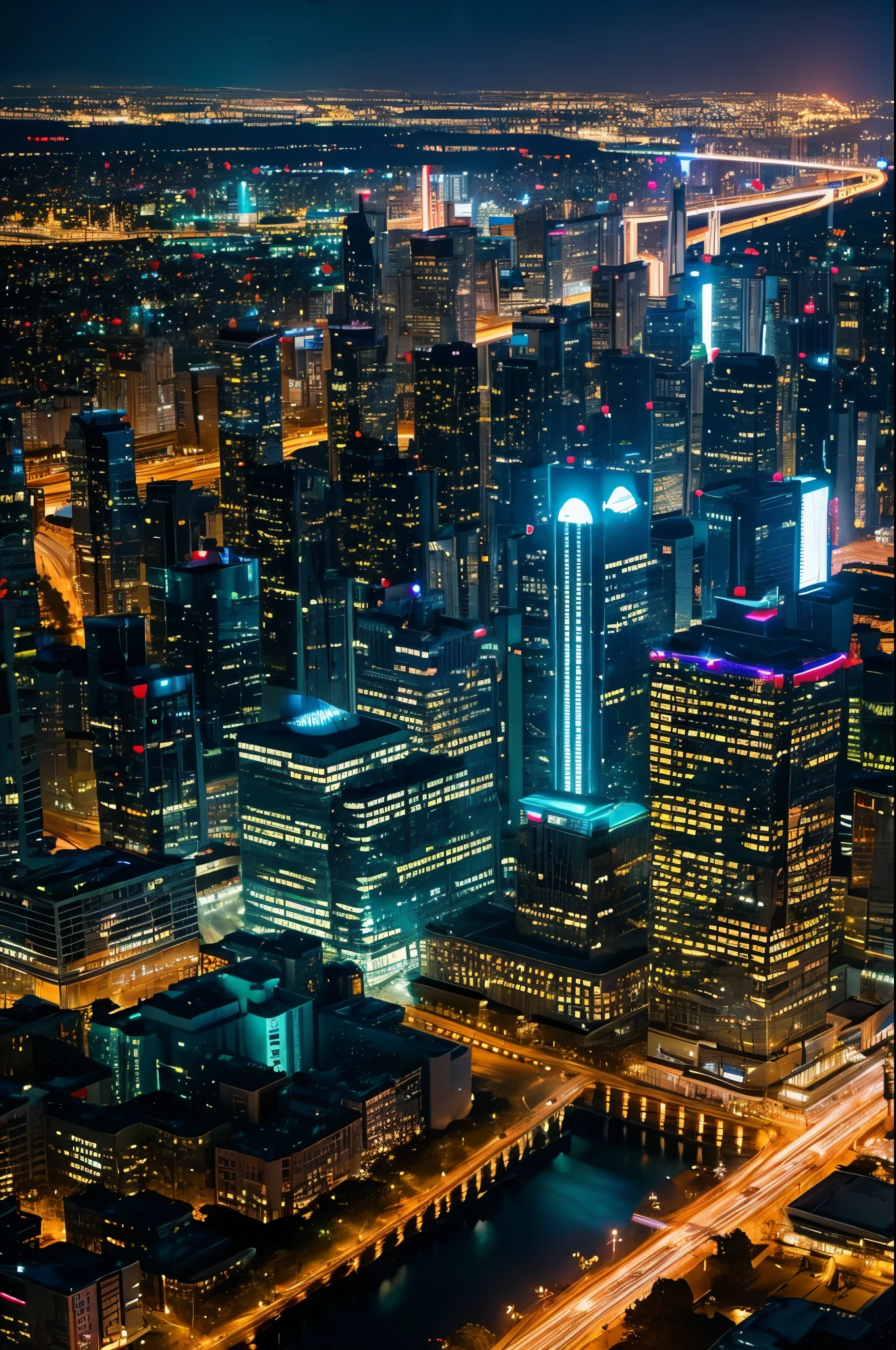 Night view of the city