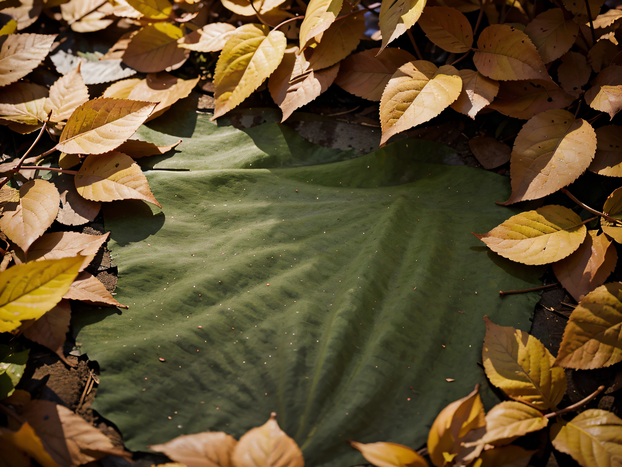 Fondo de hojas de primavera