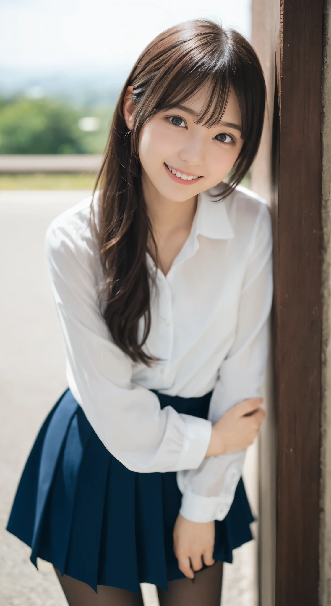 (Happy expression on face:1.26)、Raw photography、(((Ultimate Beauty Full Body Shooting)))、((glistning skin))、女の子1人、-yeld beiful girl in Prague、bright expression、((brown haired))、Blouse girl、skirt by the、View from the floor、(Long stockings or pantyhose)、(アップskirt by the)、Legs open、crouching down、Counterpoint shots、((ultra-detailliert))、(Perfectly detailed face)、(Detailed hand)、Photorealistic images、((masterpiece、最hightquality、ultra-detailliert、Film Light、intricate-detail、hight resolution、ighly detailed))、细致背景、8KUHD、Digital SLR、Soft light、hightquality、Film grain、FujifilmXT3 、Shallow depth of field、natural soft light、Kamimei、