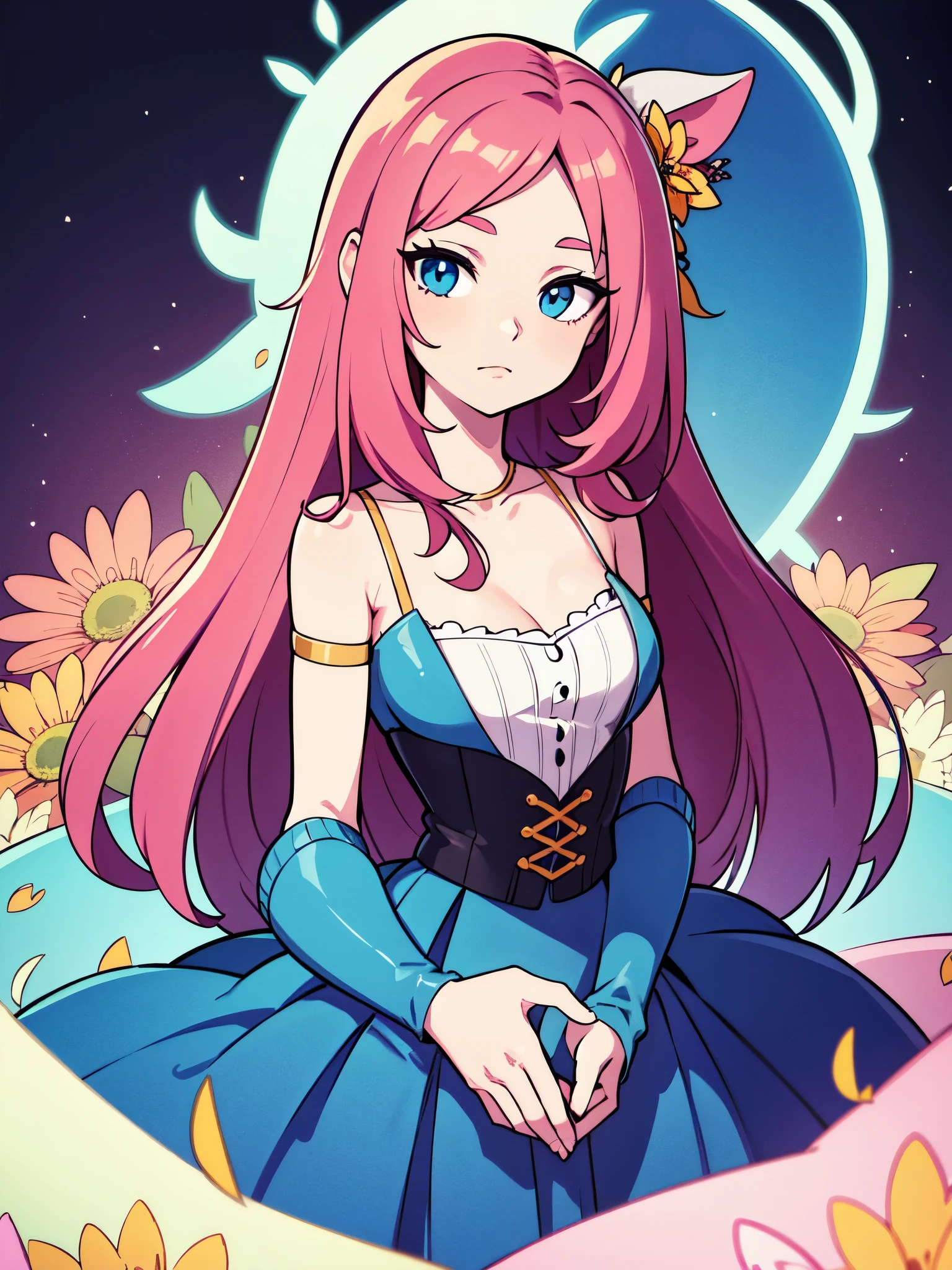 detailed flowers, vibrant colors, soft lighting, ethereal atmosphere