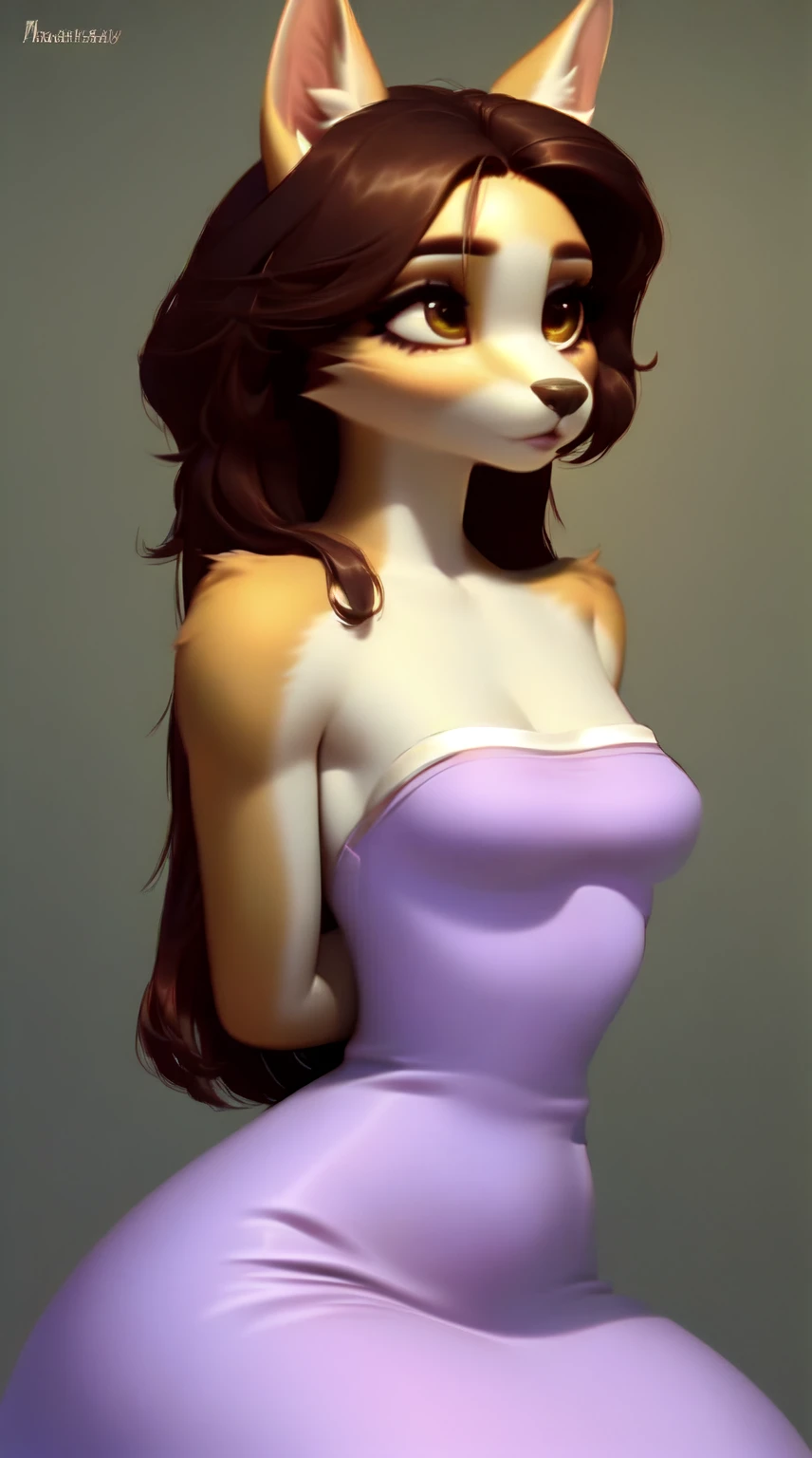 (score_9), (source_ derpibooru_p_95), (earth pony), ((anthro oc pony:1.1)), (shoulderless long sleeve, ruffled skirt With Choker), shy, blushing, solo, bangs, realistic detailed long hair, anatomically correct, flat chest, curvy figure, high res, pink bottom lip, extremely detailed, young, adorable, junior , absolutely stunning, freckles, bow, eye lashes, filly, 