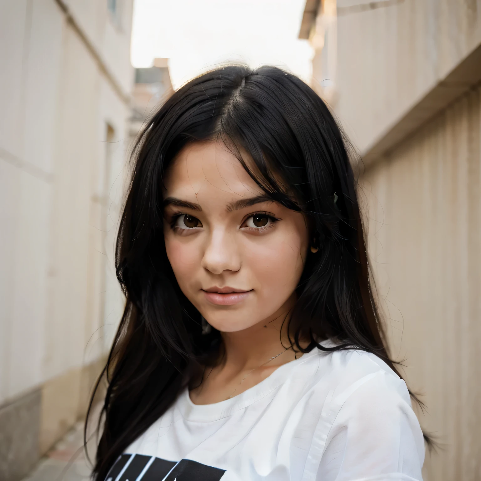 cute girl with black hair