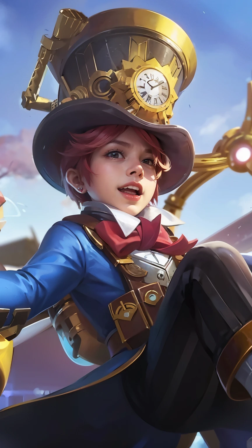 1boy, best quality, photo, 4k,looking at viewer,full body,wear platinum armor, red hair,
