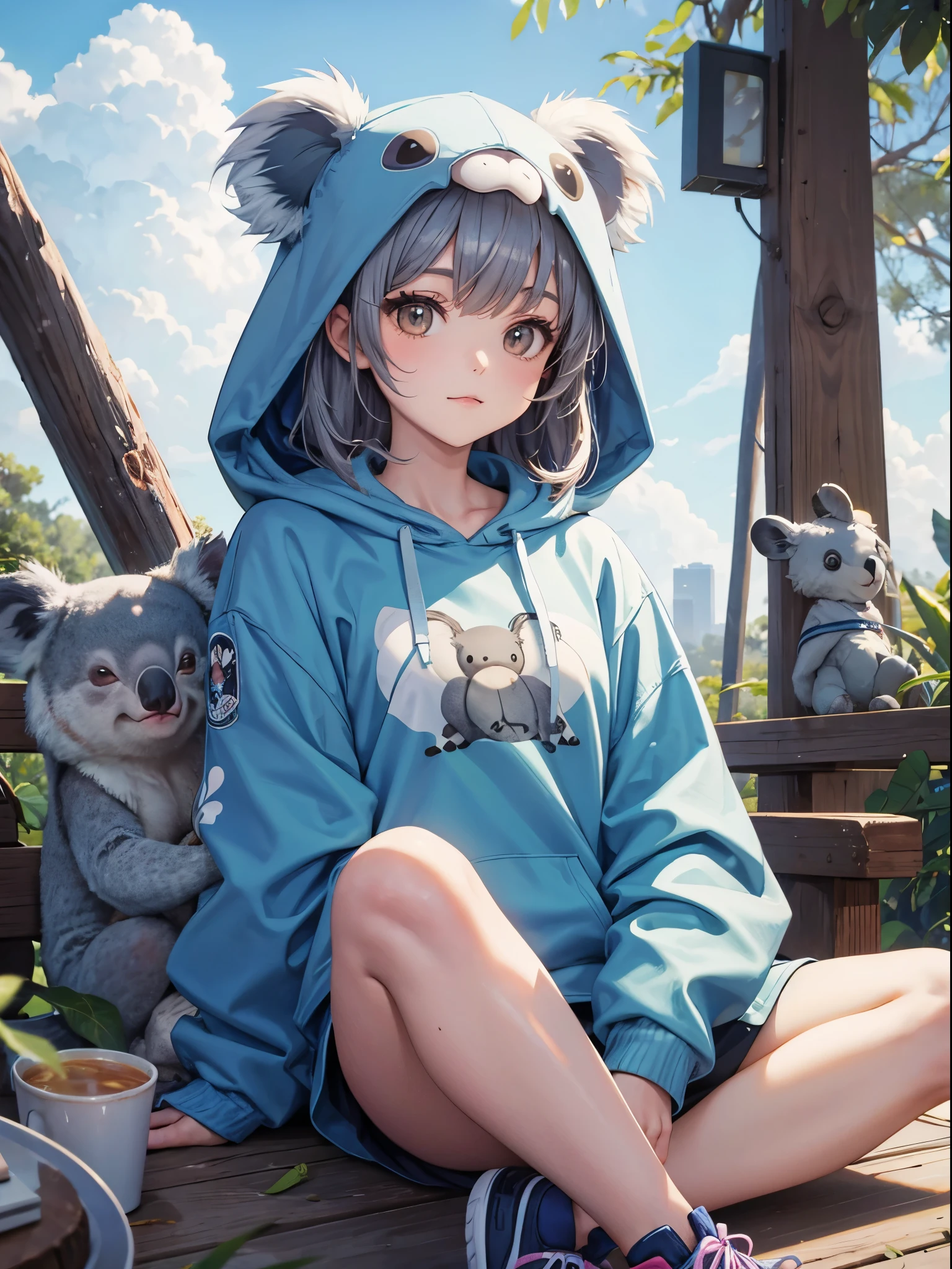Koala girl, Koala hoodie