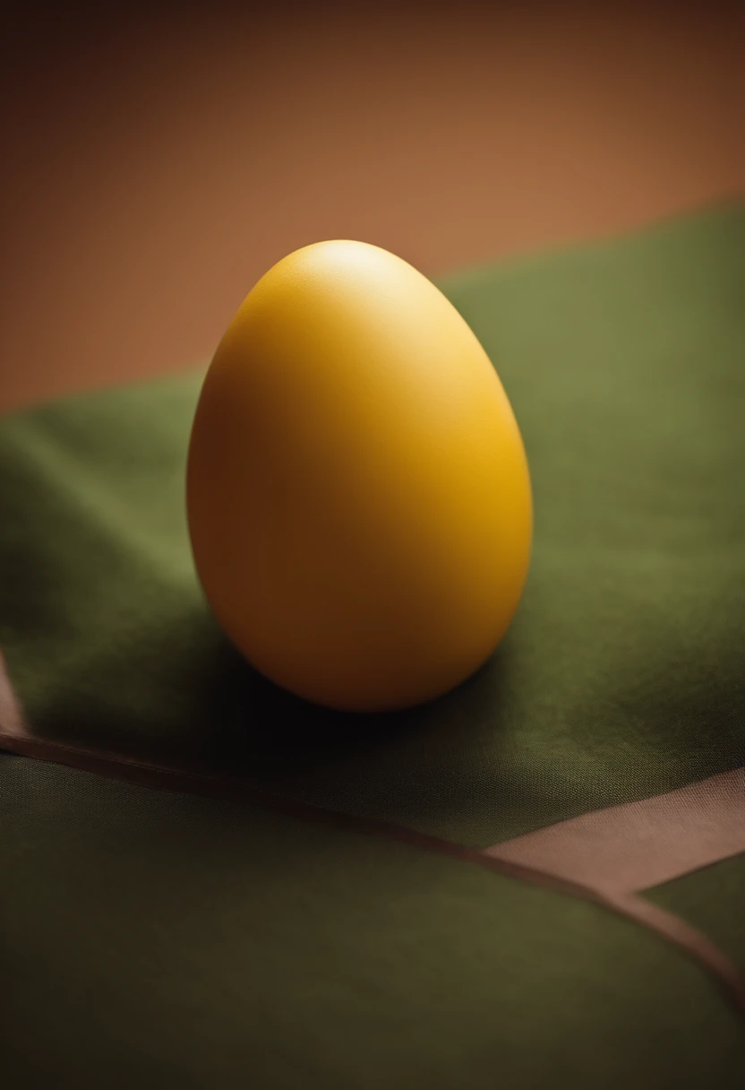 a minimalist shot of a bold, solid-colored background with a single, strategically placed Easter egg or decoration, creating a visually impactful and clean composition that highlights the simplicity and beauty of the Easter theme