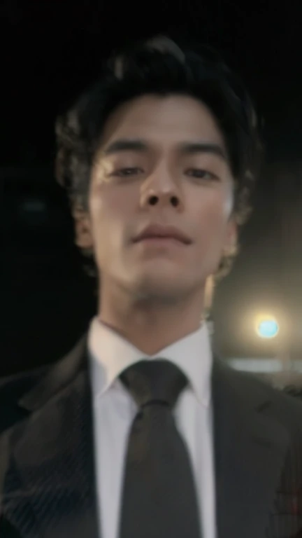 Men in suit realistic photo