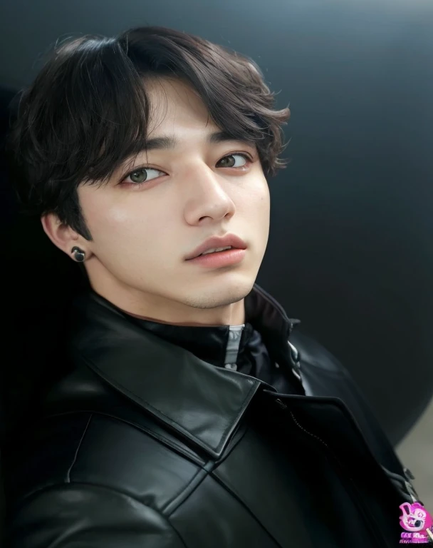 um close up de uma pessoa usando uma jaqueta preta e uma gravata, Jungkook, Jimin\Plump lips, Jimin, Jimin\'s right eyelid swollen, Hyung Tae, wan adorable korean face, Bts, Yoongi de cabelos pretos, Jinyoung Canela, park Jimin, TaeJune Kim, Kim Doyoung, portrait of kpop idol, foto de perfil headshot