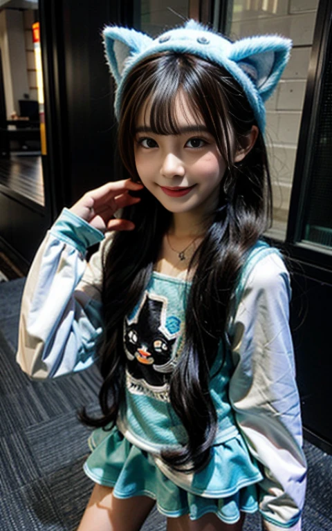 Pretty girl gadis-indonesia with cute cat costume
