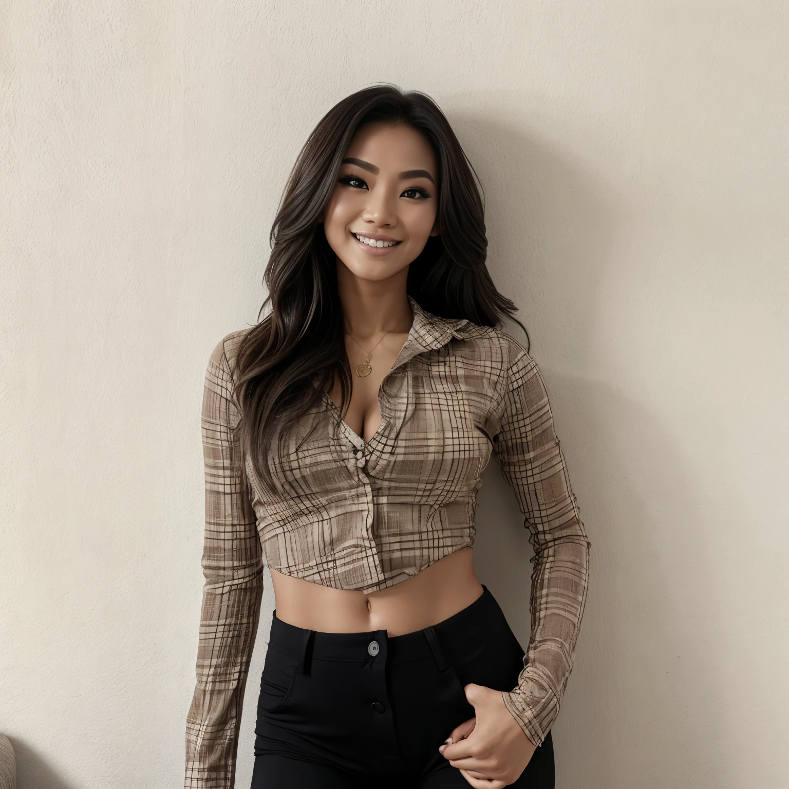 Young Thai woman, Fit physique, fitness physique, wearing sexy black lingerie sitting on the couch with legs open, corps sexy, (8k), (Best quality), (Masterpiece:1.3), (Realstic), (photoreallistic:1.34), Ultra-detailed, [beautiful detailed  eyes], (sourire), (sourire), (beautiful nose detailed), [very long blonde hair], (haut court), lingerie noire, (superbes seins taille normale), (gros plan), profondeur de champ, full body view, sitting on sofa, legs spread, showing crotch, pieds en l'air