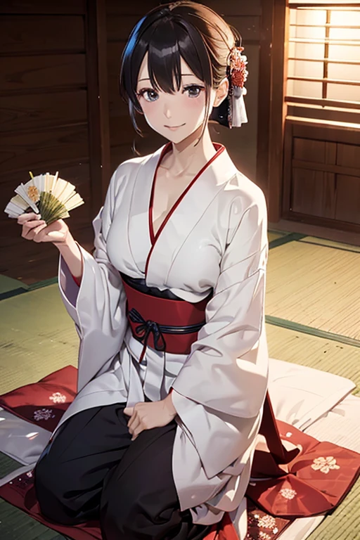 (8K), (Best Quality), (masutepiece: 1.2) sexy rakugo storyteller