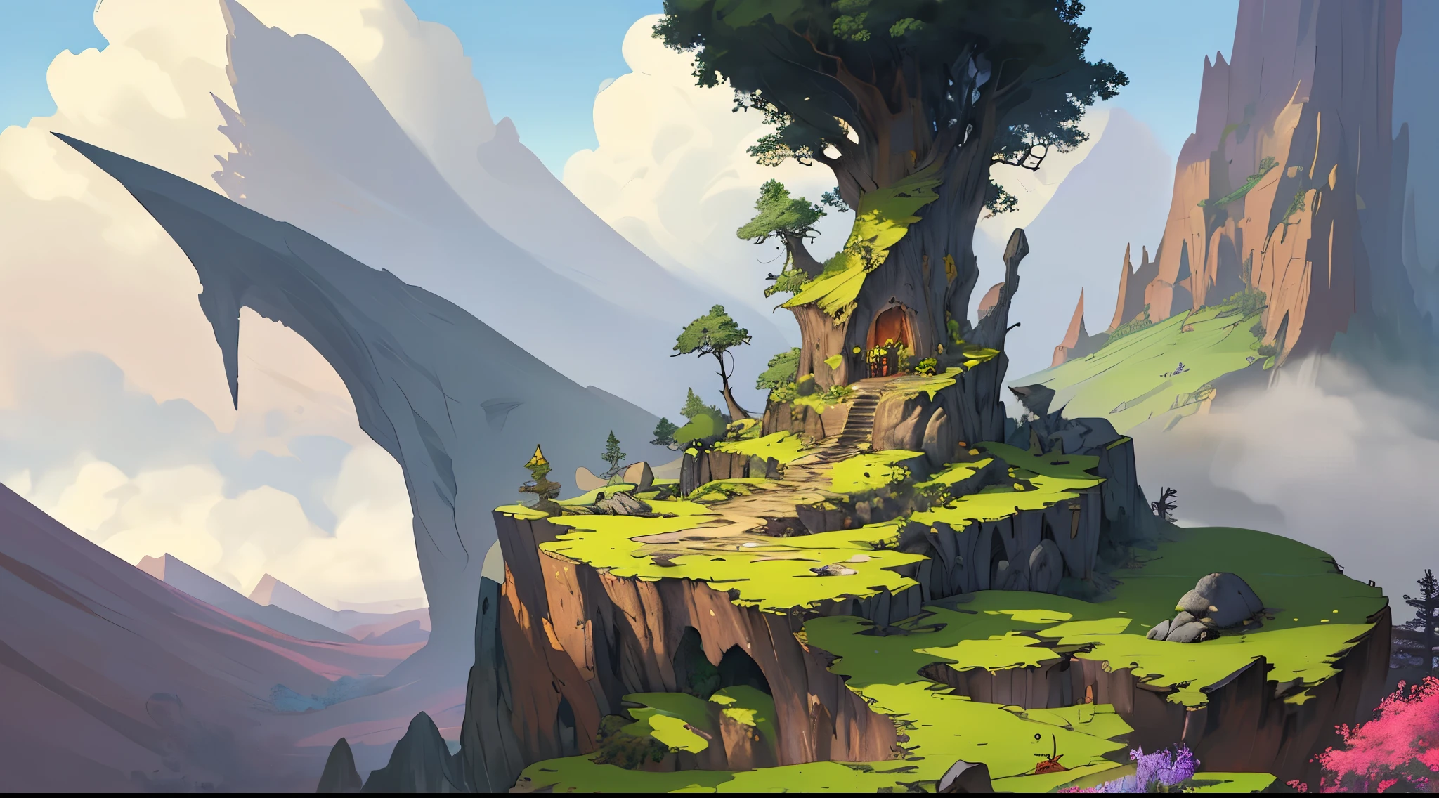 heroic fantasy landscape