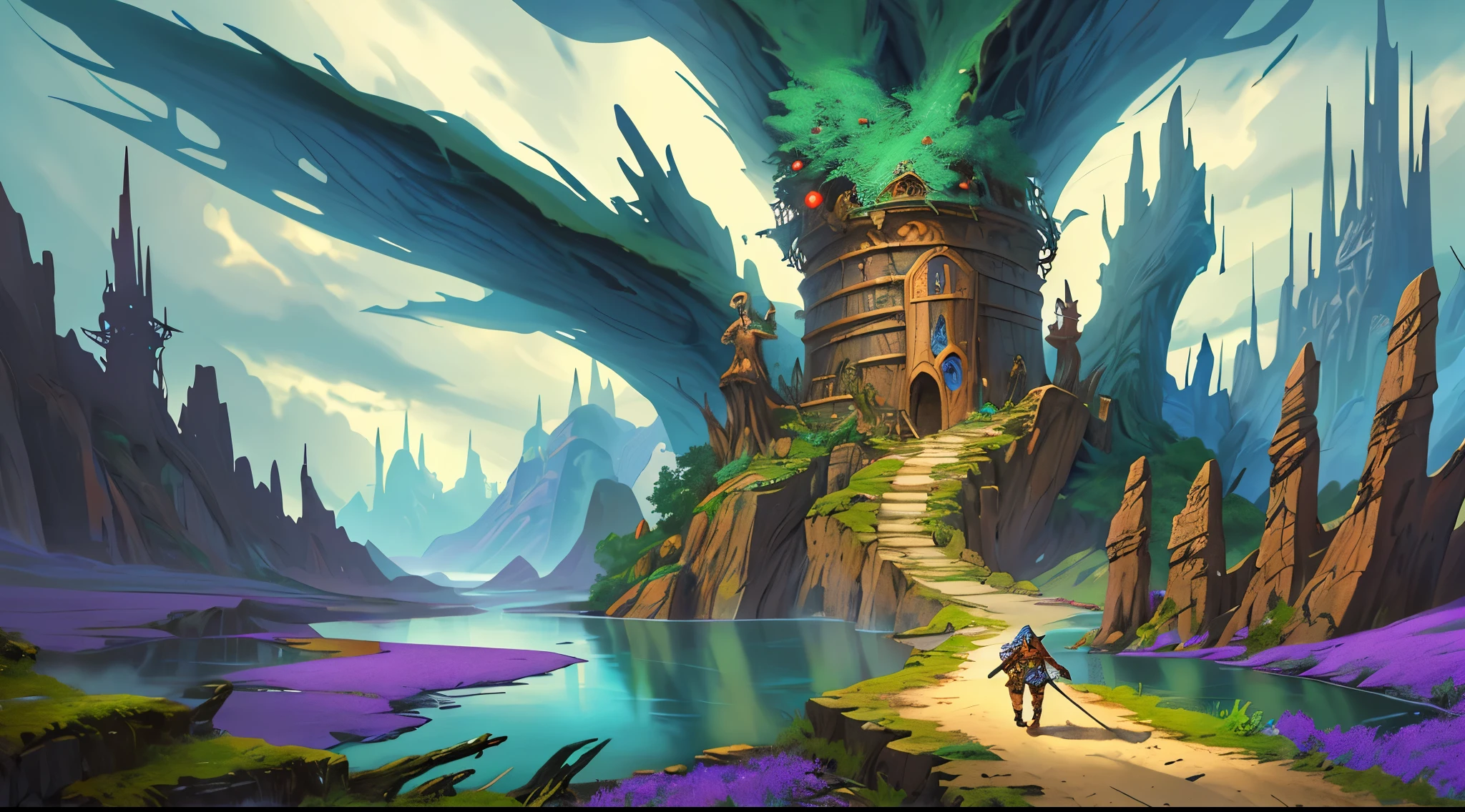 heroic fantasy landscape