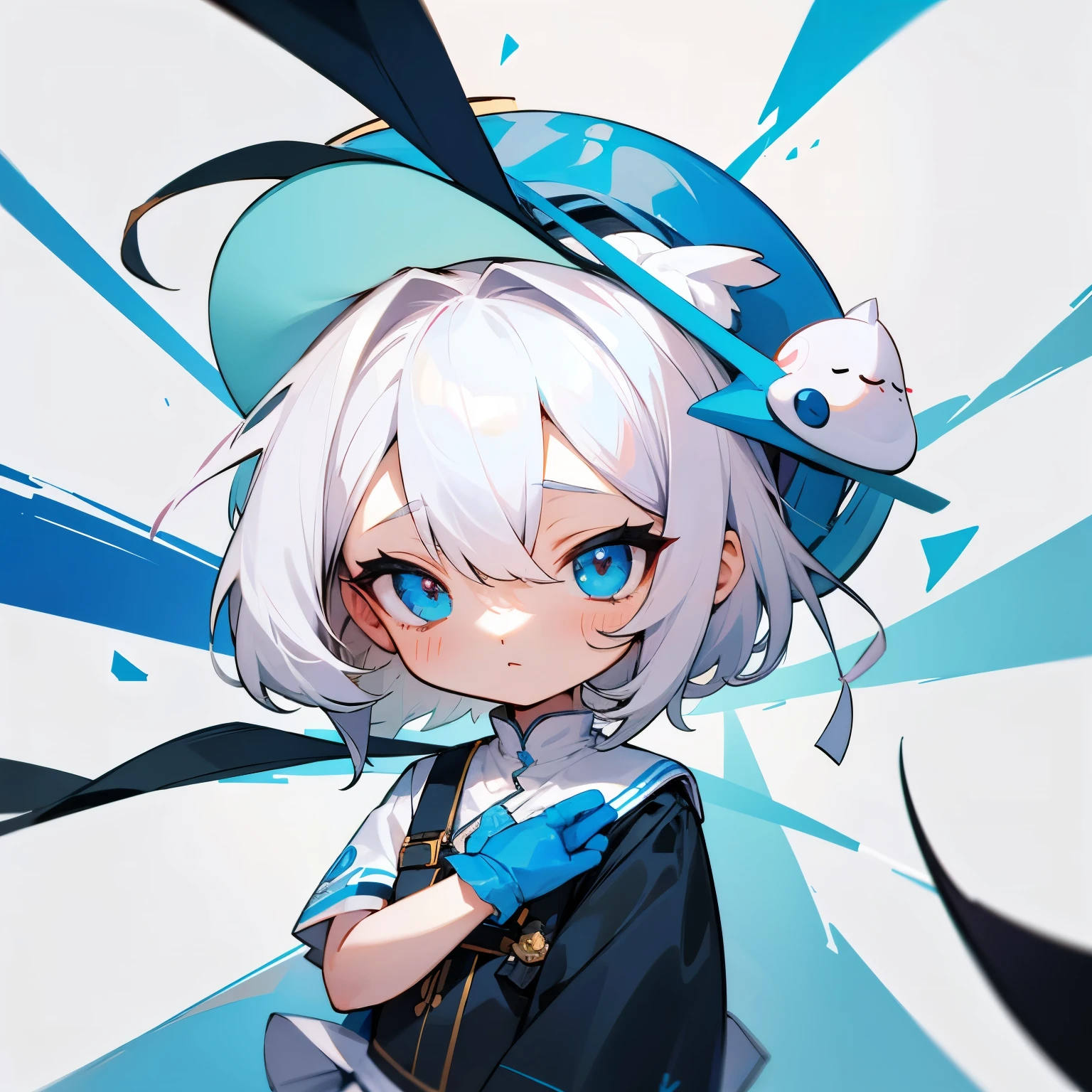 Criar um chibi com cabelos branco