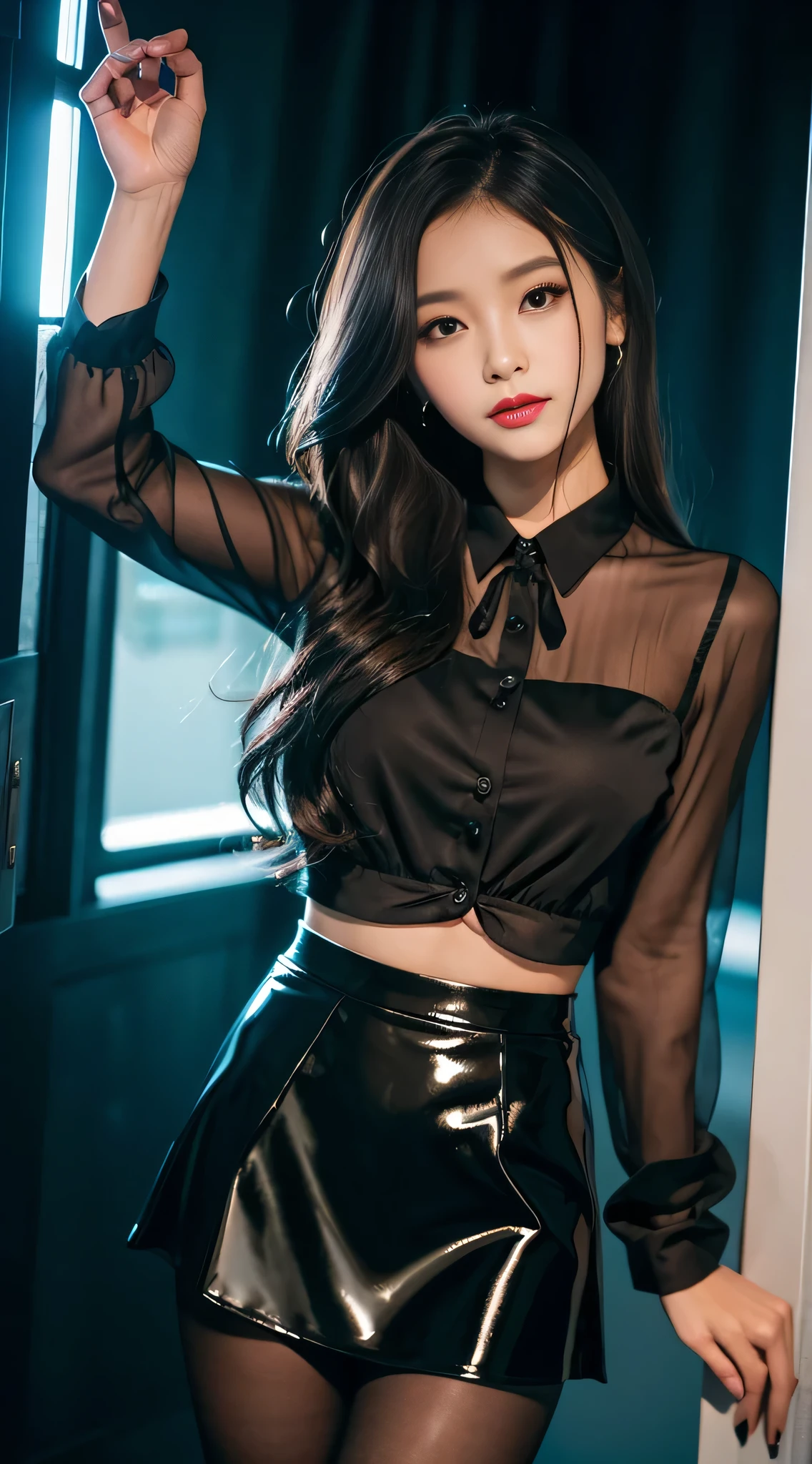 LTRA Details、japanes、Fascinating beauty、Dainty woman、Piercing eyes、Cool Girl、Wavy Hair、Suit、jaket、Blouse、tight skirts、Black pantyhose、shiny pantyhose、Evil Female Executive、Evil Fall、brainwash、lacy fabric、Glossy legs、black lipstick、Lip gloss、Smirk、wickedな表情、Suspicious look、Hollow eyes、wicked、Reaching out、Arms up、In the darkroom、seductiv、Pendants