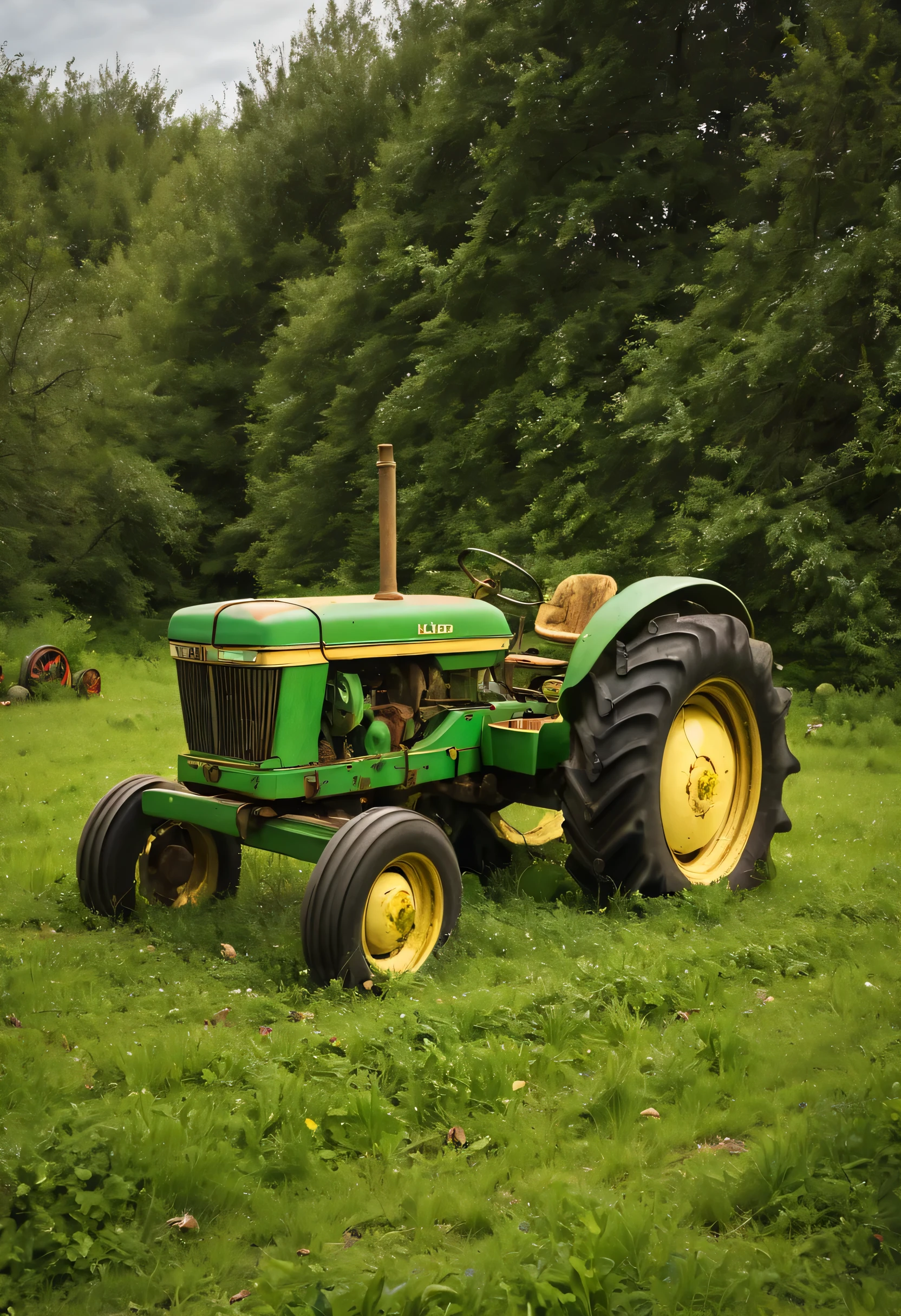 (tracteur) ((Ferme abandonnée)) john cerf