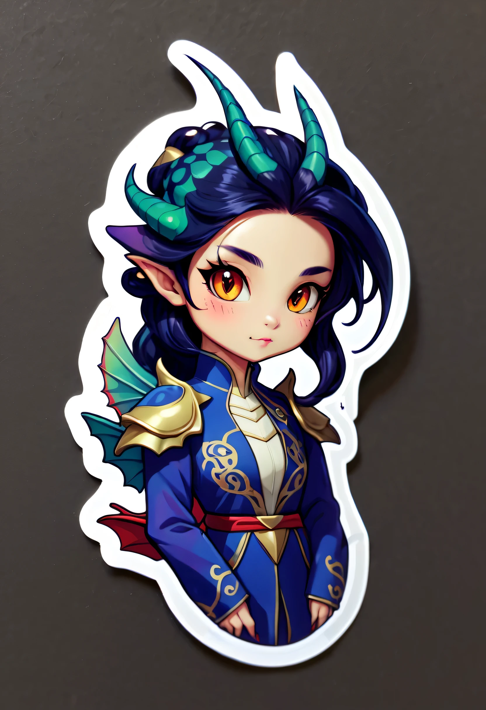 a single sticker, dragon lady,Realm line