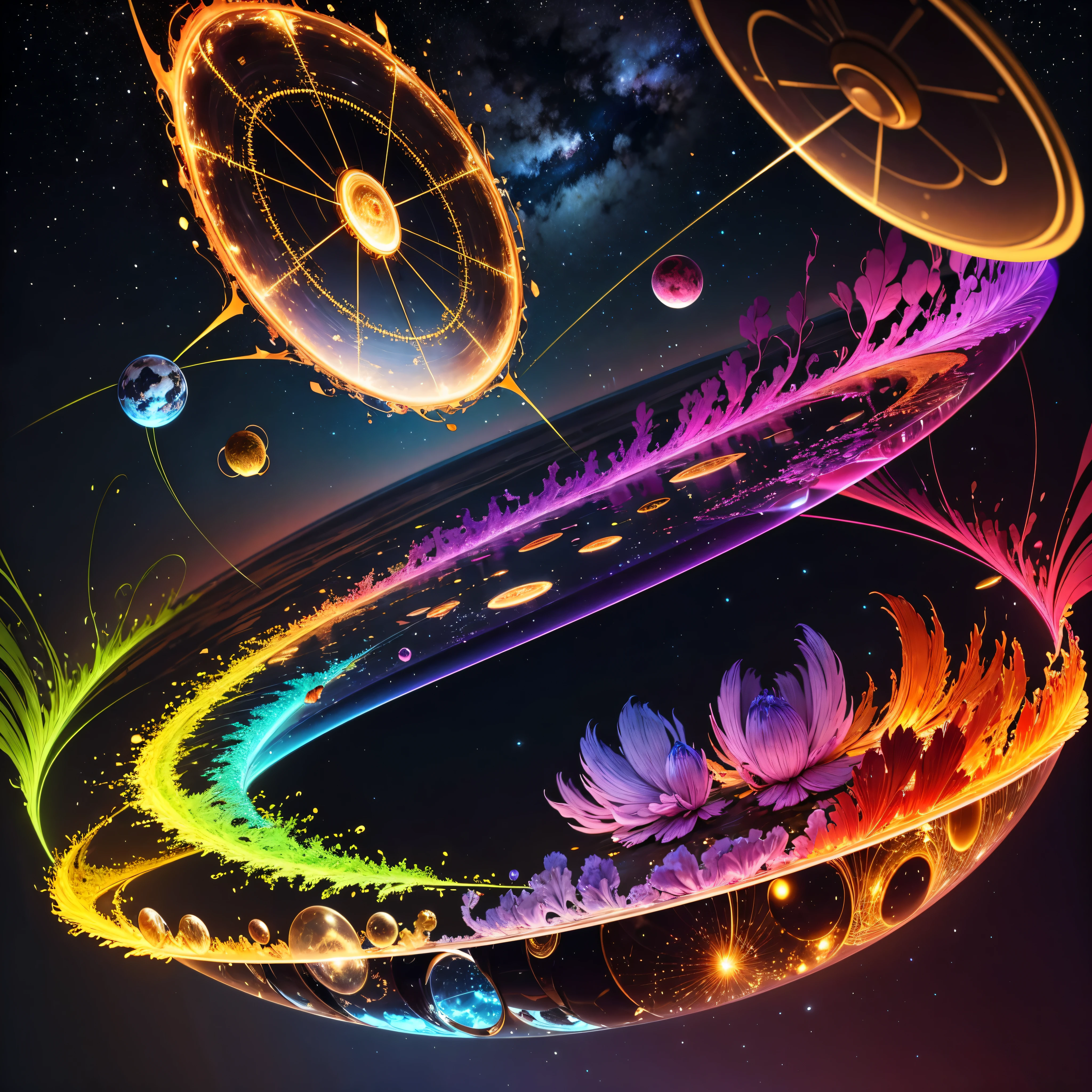 Astronaut:1.4 New Chat From the atom to the galaxy The universe is made up of a huge variety of objects, from the smallest atom to the largest galaxies. Atoms are the basic units of matter. They are composed of a central nucleus, which contains protons and neutrons, surrounded by electrons orbiting around it. Atoms combine to form molecules and compounds, which are the basis of chemistry and life. The molecules, in turn, combine to form cells, which are the basic units of life. Cells organize themselves into tissues, organs, and systems, forming the human body and that of other animals and plants. In addition, there are other subatomic particles, such as quarks and leptons, that are studied in particle physics. As we move away from the subatomic world, we encounter the planets and stars. Our solar is made up of the Sun, planets, asteroids, comets, and other objects. Stars, in turn, cluster into galaxies, which are huge structures containing billions of stars, as well as nebulae, star clusters, and black holes. The entire universe is filled with galaxies that cluster into superclusters and form a vast cosmic web. And there's still so much more to discover and explore beyond what we know to date masterpiece meticulously intricate ultra_high-details extreme improved ultra_high-quality ultra_high-res ultra_photo-realistic optimal ultra_sharpness perfection accurate volumetric Lightning contrast global illumination cgi vfx sfx reflex Octane_rendered ultra_high-def UHD XT3 DSLR HDR romm rgb pbr 3dcg fxaa blu-ray vivid colors-coded anti-aliasing fkaa txaa rtx ssao opengl-shaders glsl-shaders post-processing post-production cell-shading tone-mapping ❤luminescence Heart glow hearth Crystalline earth radiant varies multi etc. --s 1000 --c 20 --q 20
