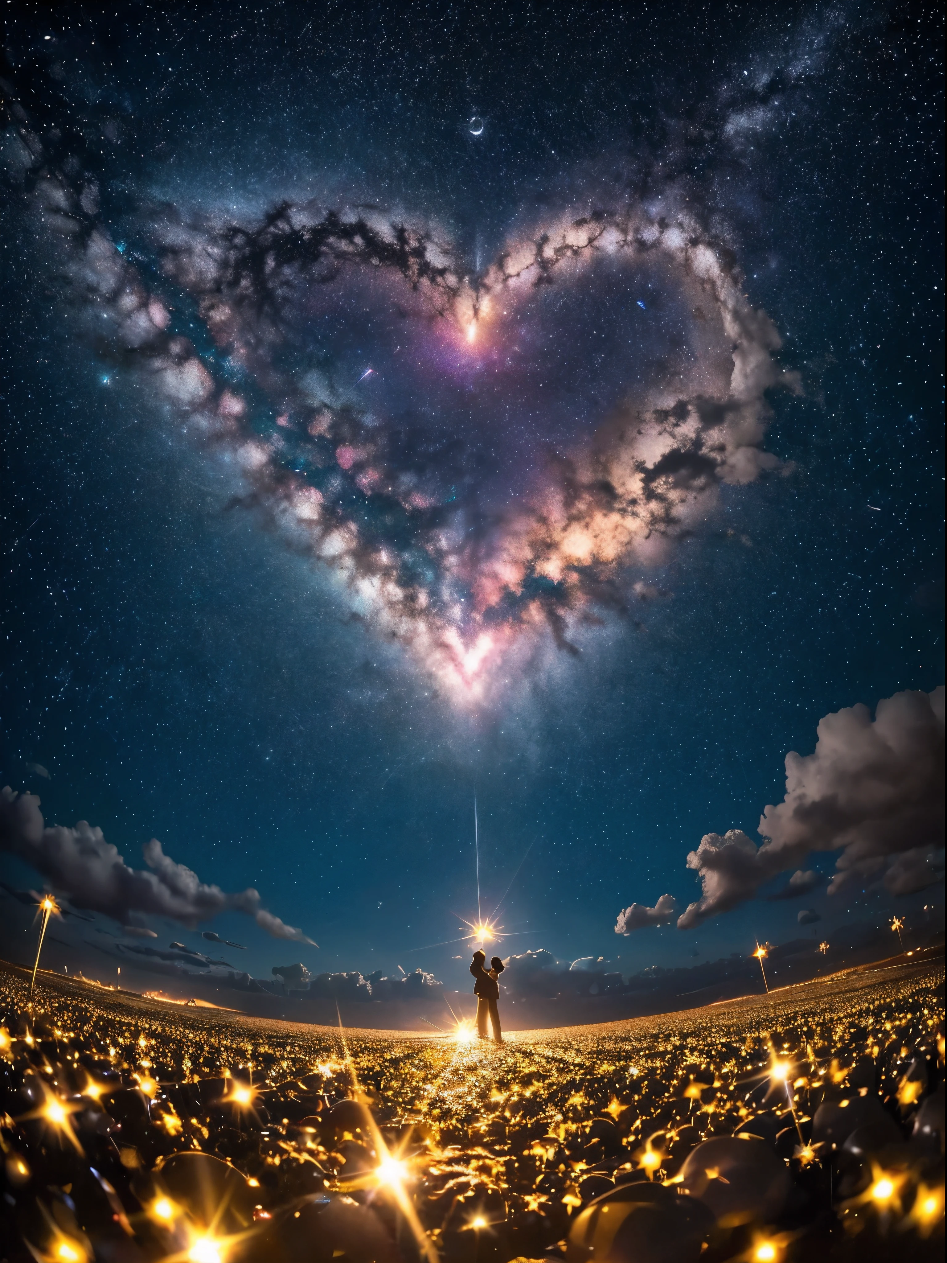 A breathtaking view under the stars, A place where countless dreams sparkle. Meanwhile, one heart, symbolized as a bright star, Continue to shine with the light of hope.