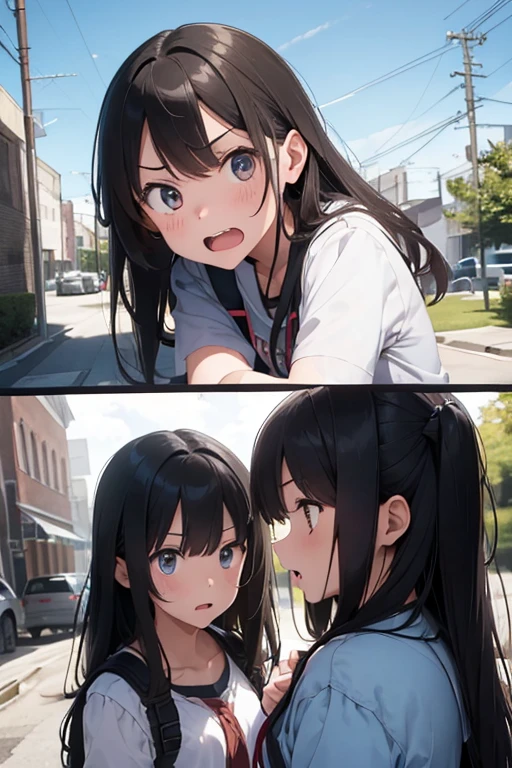 gestapo, female lesbian kawaii sisters kissing in Auschwitz concentration camp, wearing SS uniforms. 8k. masterpiece. best quality
