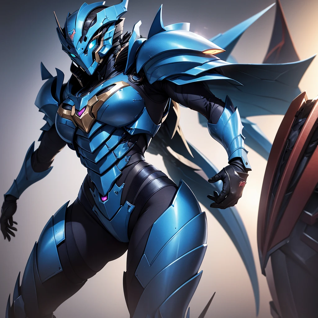 Strongly armored Guyver female Zoanoid